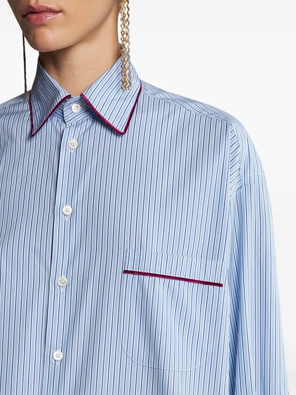 ETRO Vivid Striped Mini Shirt