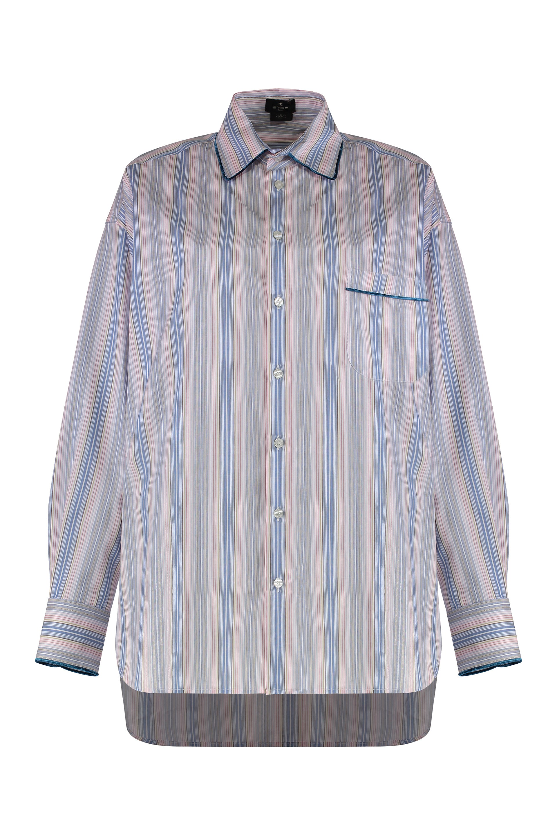 ETRO Striped Poplin Shirt - Women's Loose Fit