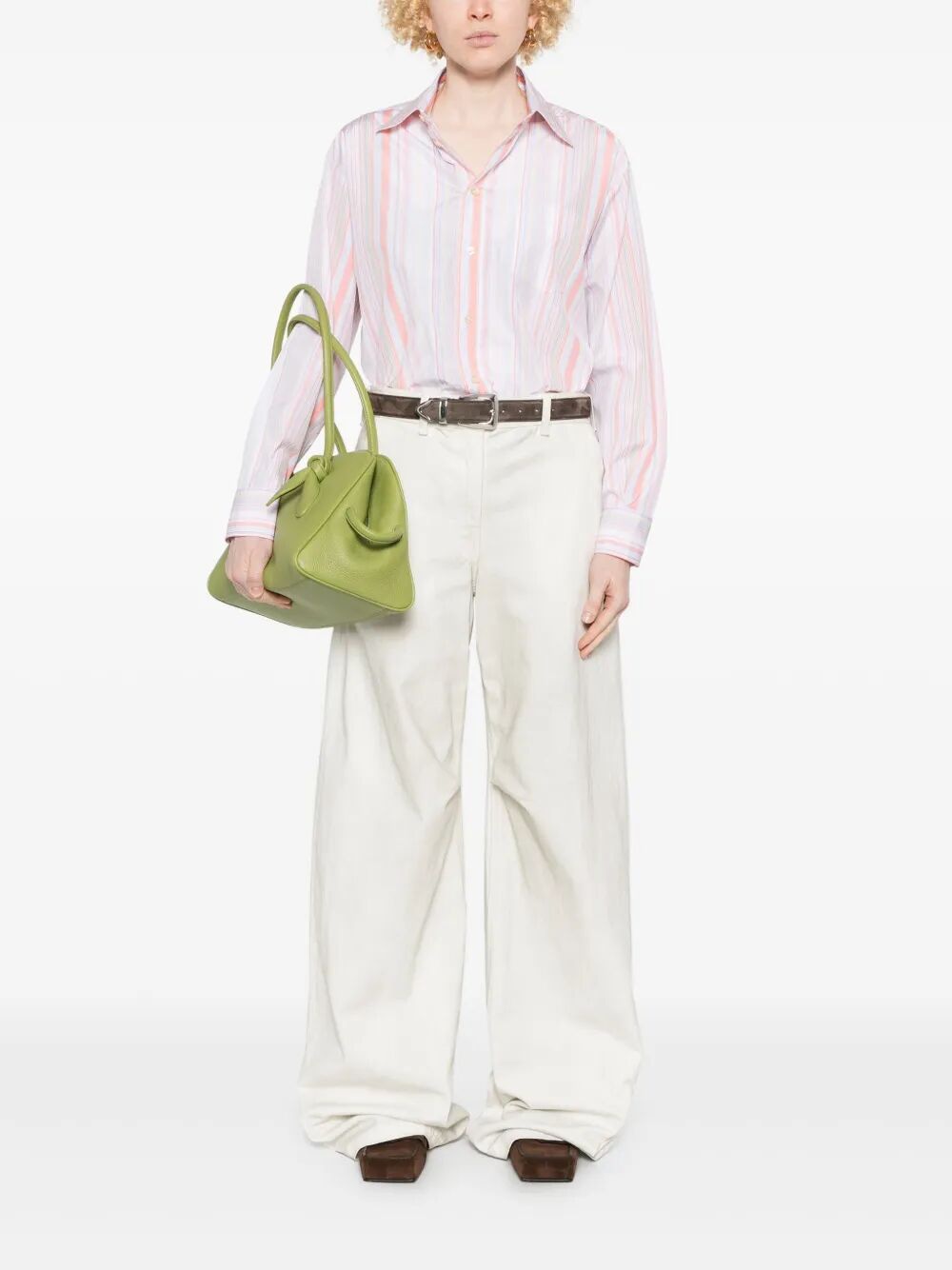 ETRO Striped Cotton and Silk Shirt for Women