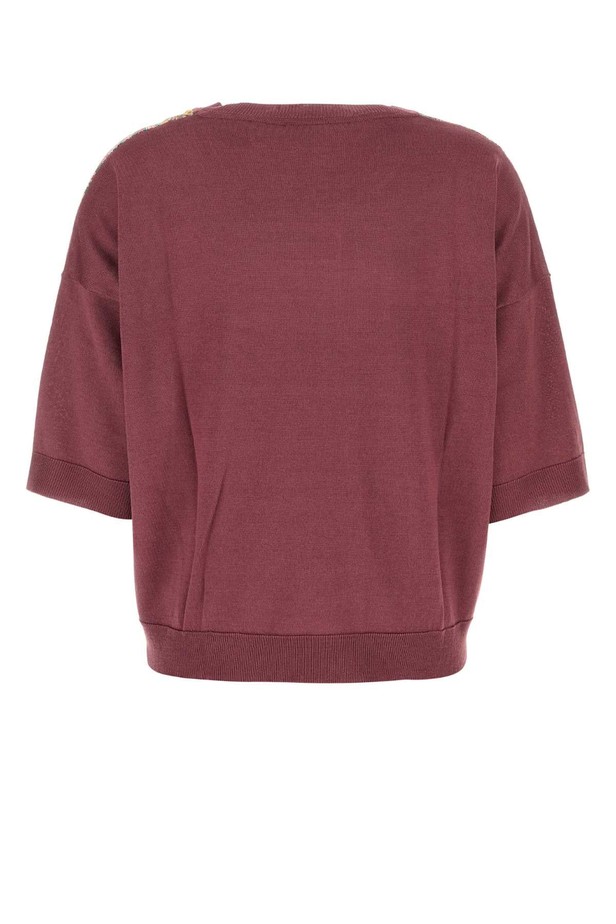 ETRO Cotton Blend 3/4 Sleeve Sweater