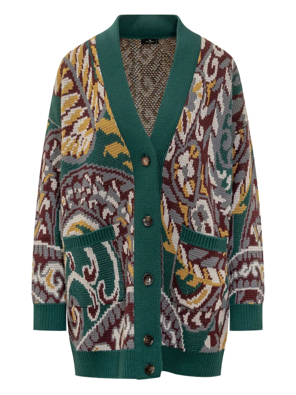 ETRO Oversized Paisley-Print Cotton Cardigan for Women