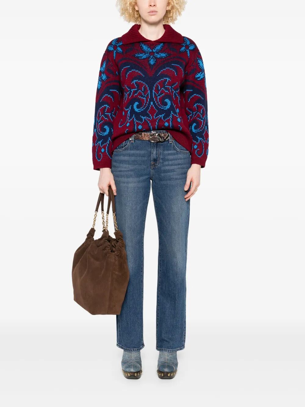 ETRO Patterned Wool Sweater