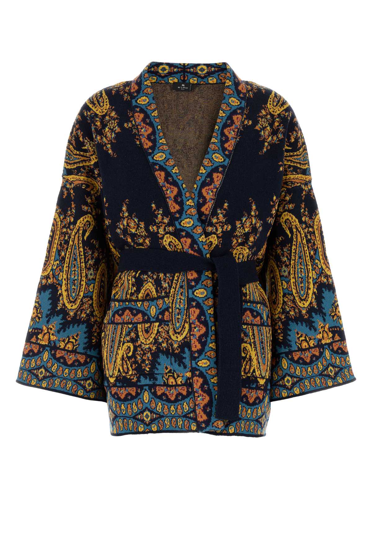 ETRO Embroidered Cotton Blend Cape Cardigan for Women