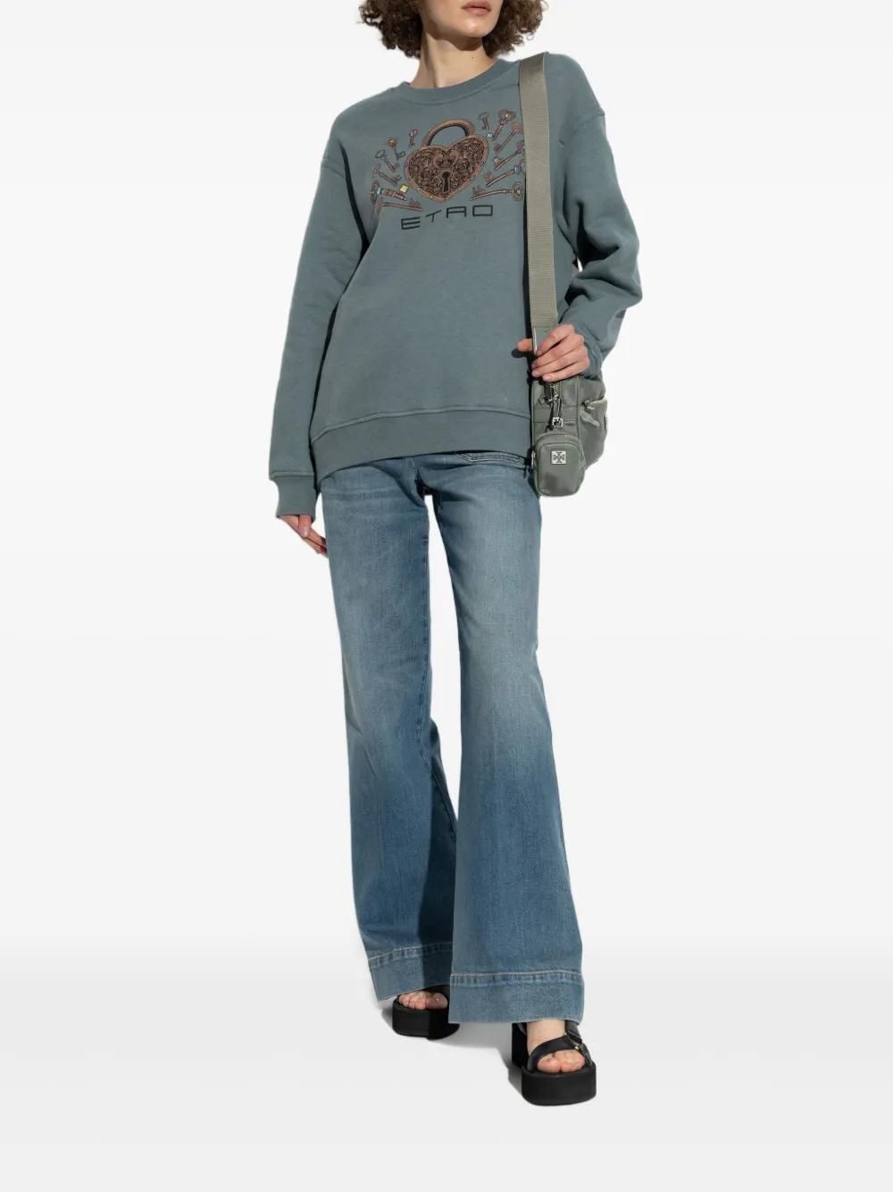 ETRO Graphic Padlock Sweatshirt - Women's Style