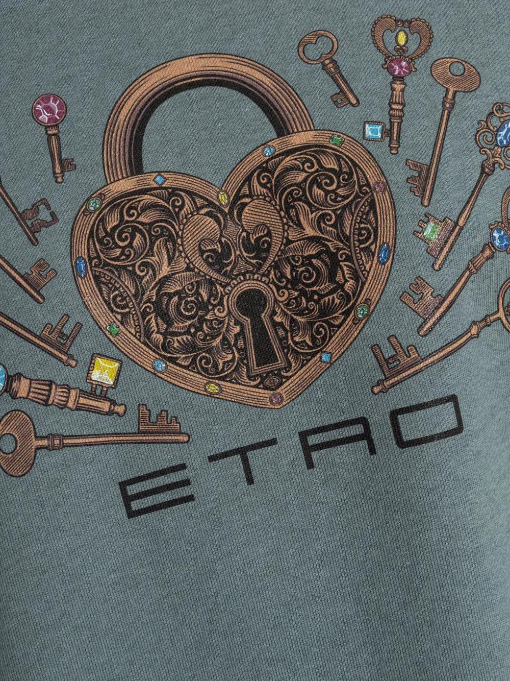 ETRO Graphic Padlock Sweatshirt - Women's Style