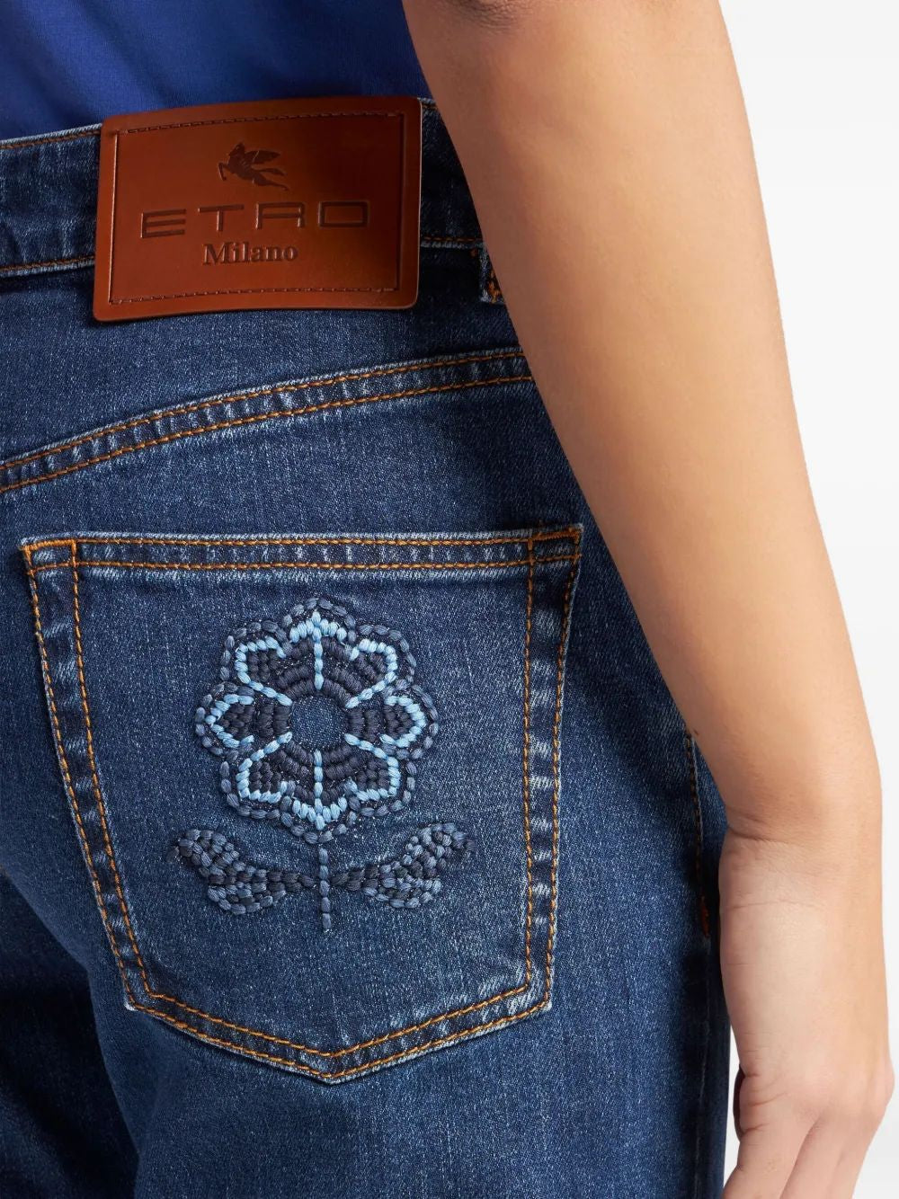 ETRO Women's Embroidered Rear Jeans