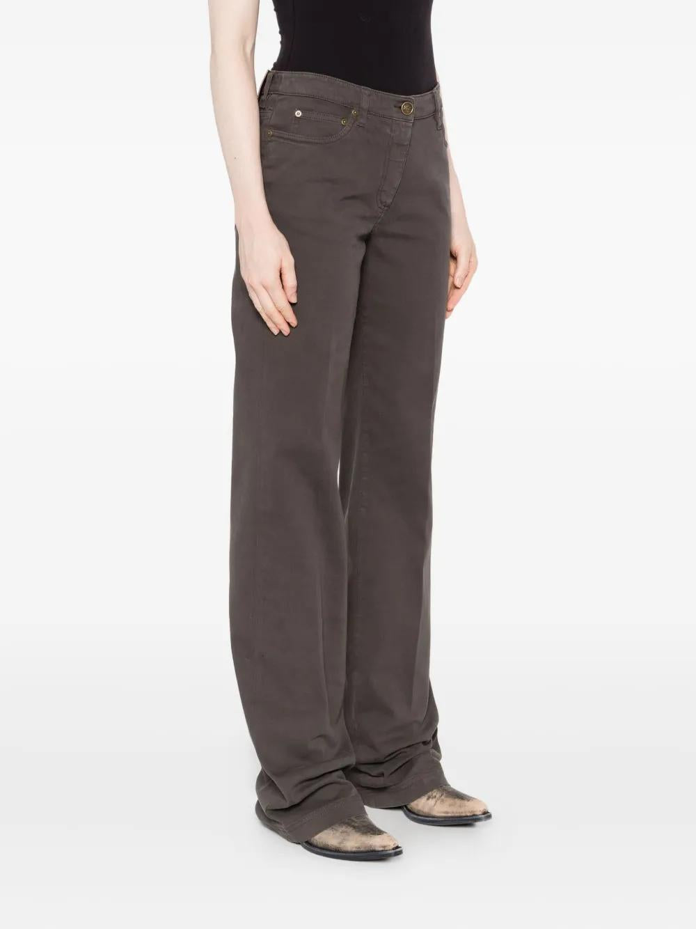 ETRO Straight Button-Fly Trousers