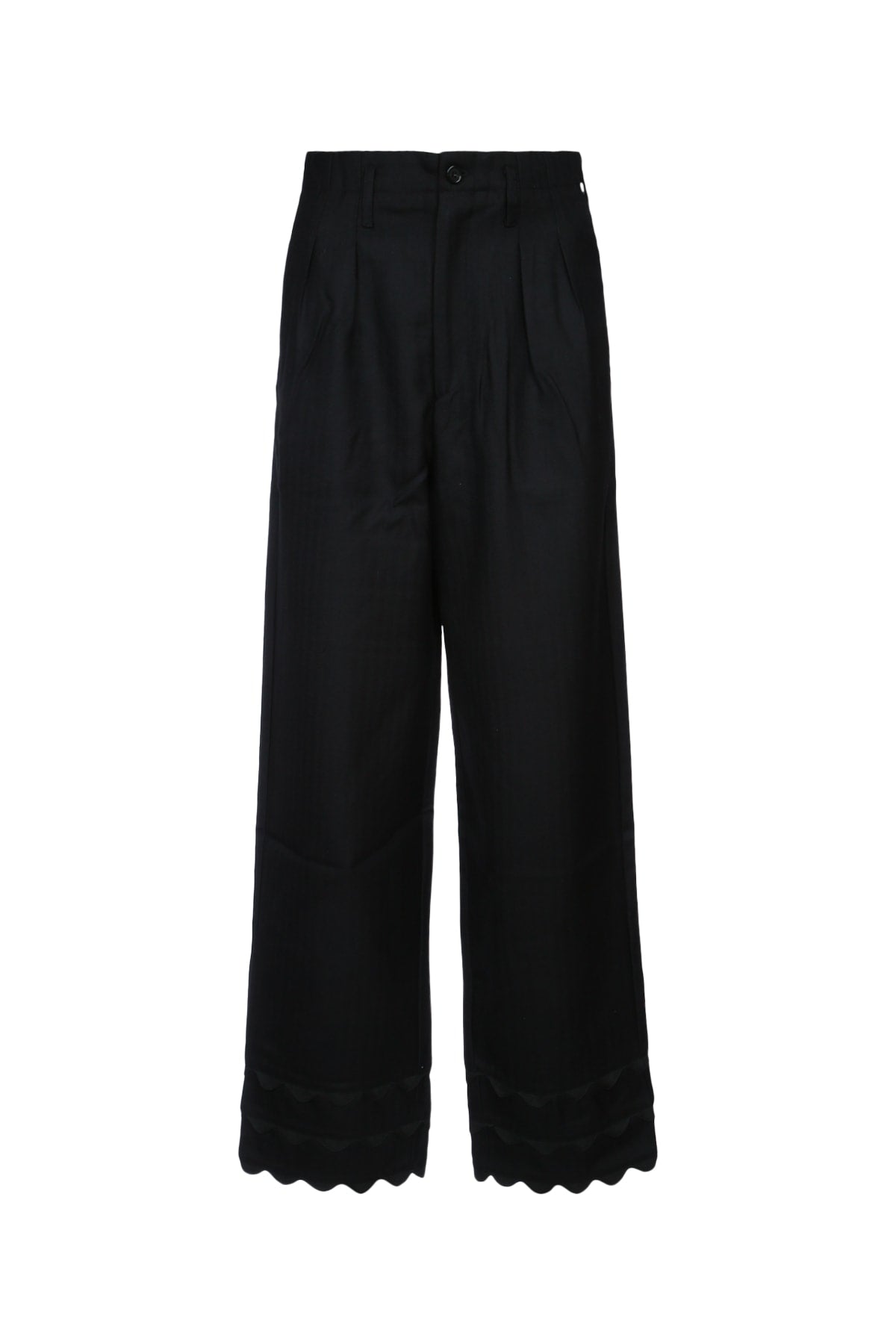 BODE Scallop Detailing Wool Trousers