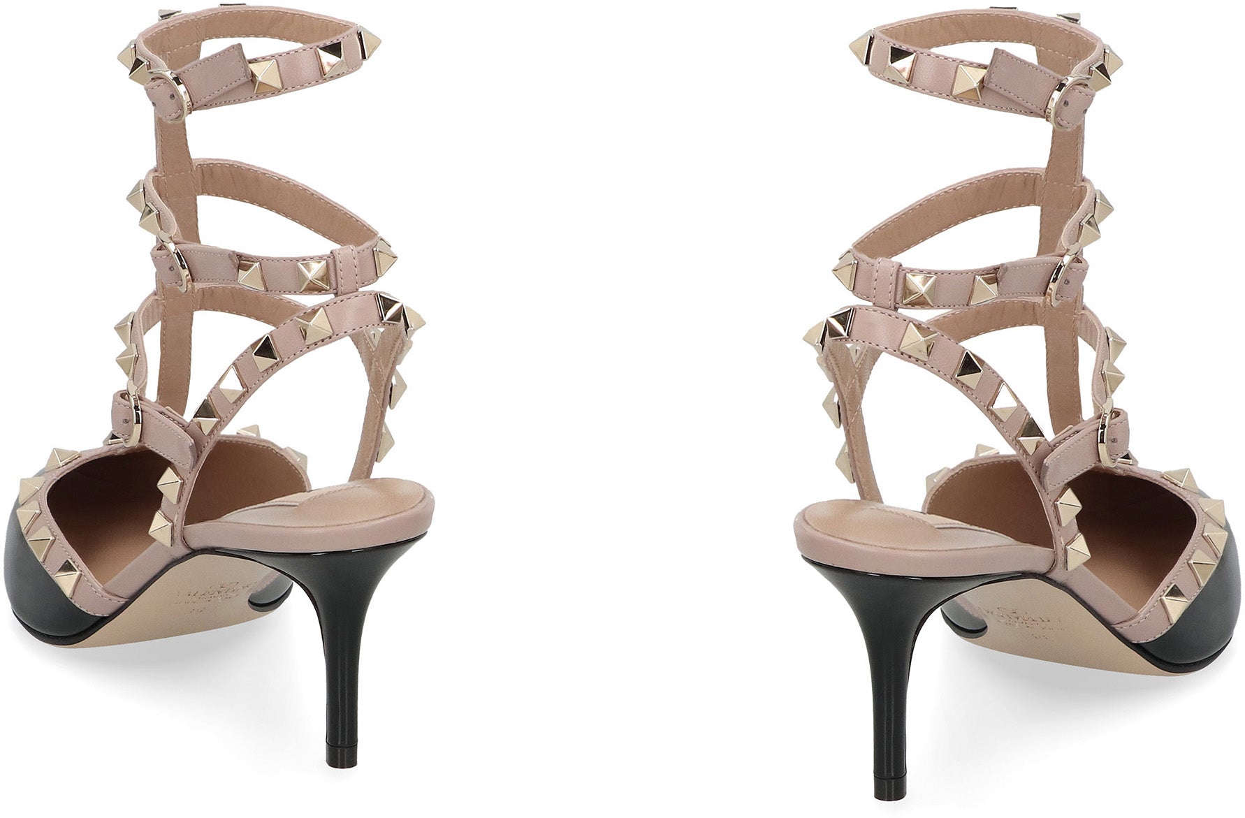 VALENTINO GARAVANI Rockstud Patent Leather Slingback Pumps