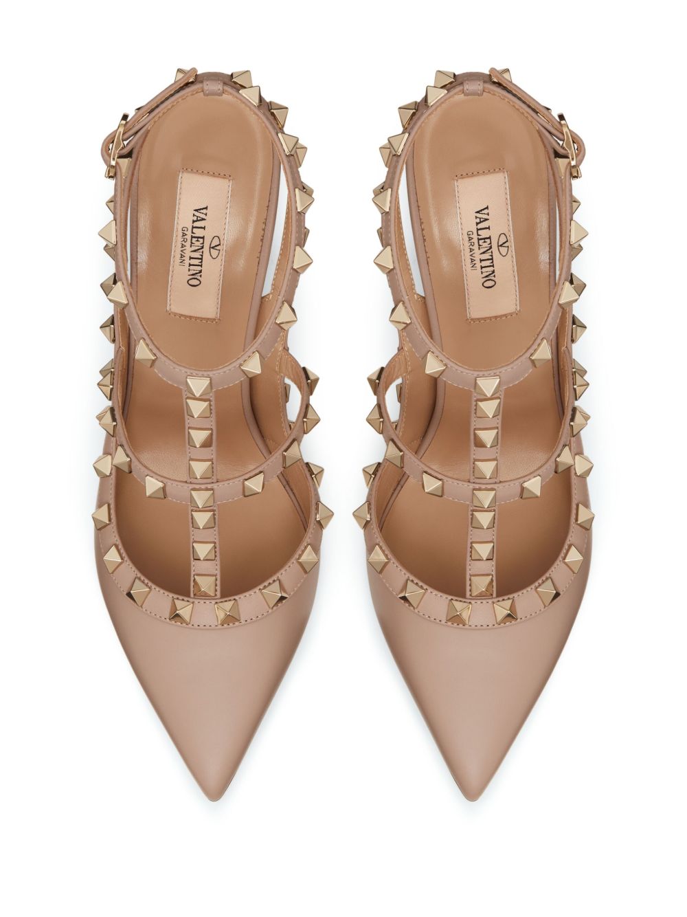 VALENTINO GARAVANI Rockstud Leather Pumps 100mm Stiletto