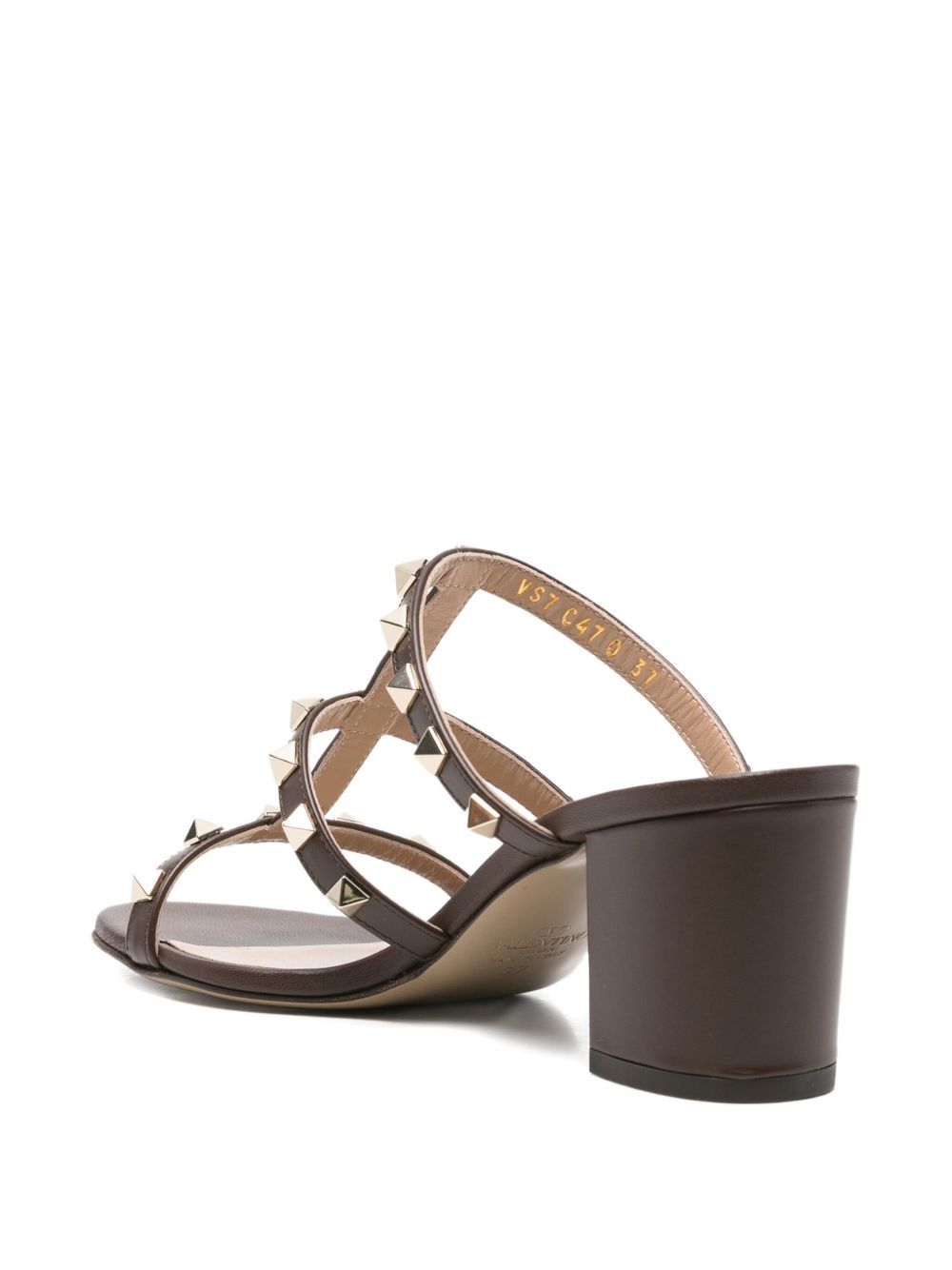 VALENTINO GARAVANI Multi-Strap Slip-On Leather Sandals for Women