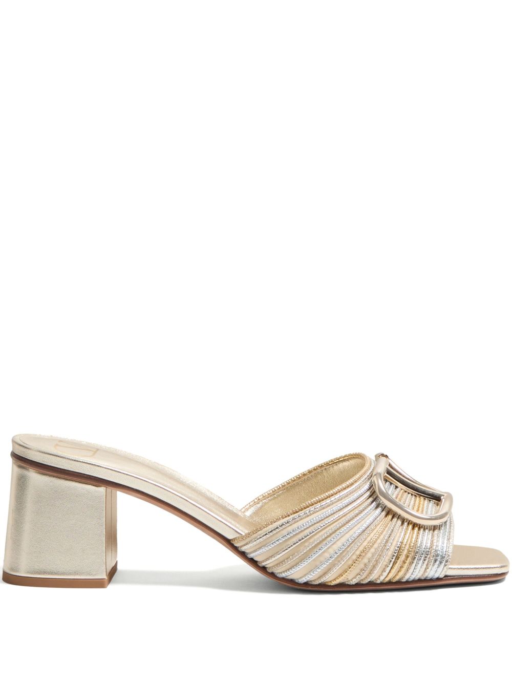 VALENTINO GARAVANI Signature Vlogo Mid Block Heel Flat Sandals for Women