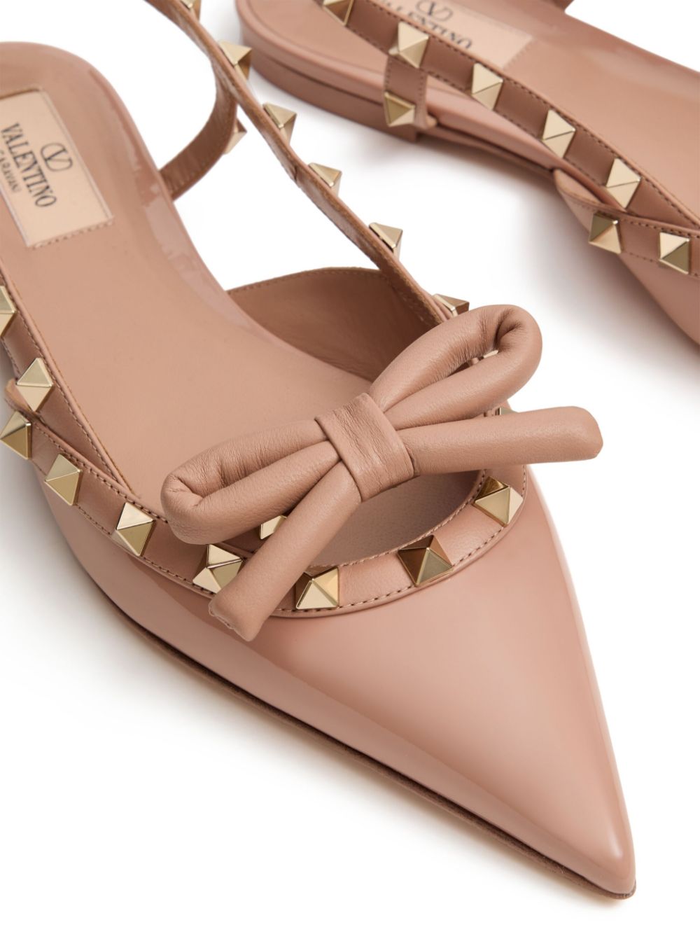 VALENTINO GARAVANI Slingback Rockstud Ballet Flat