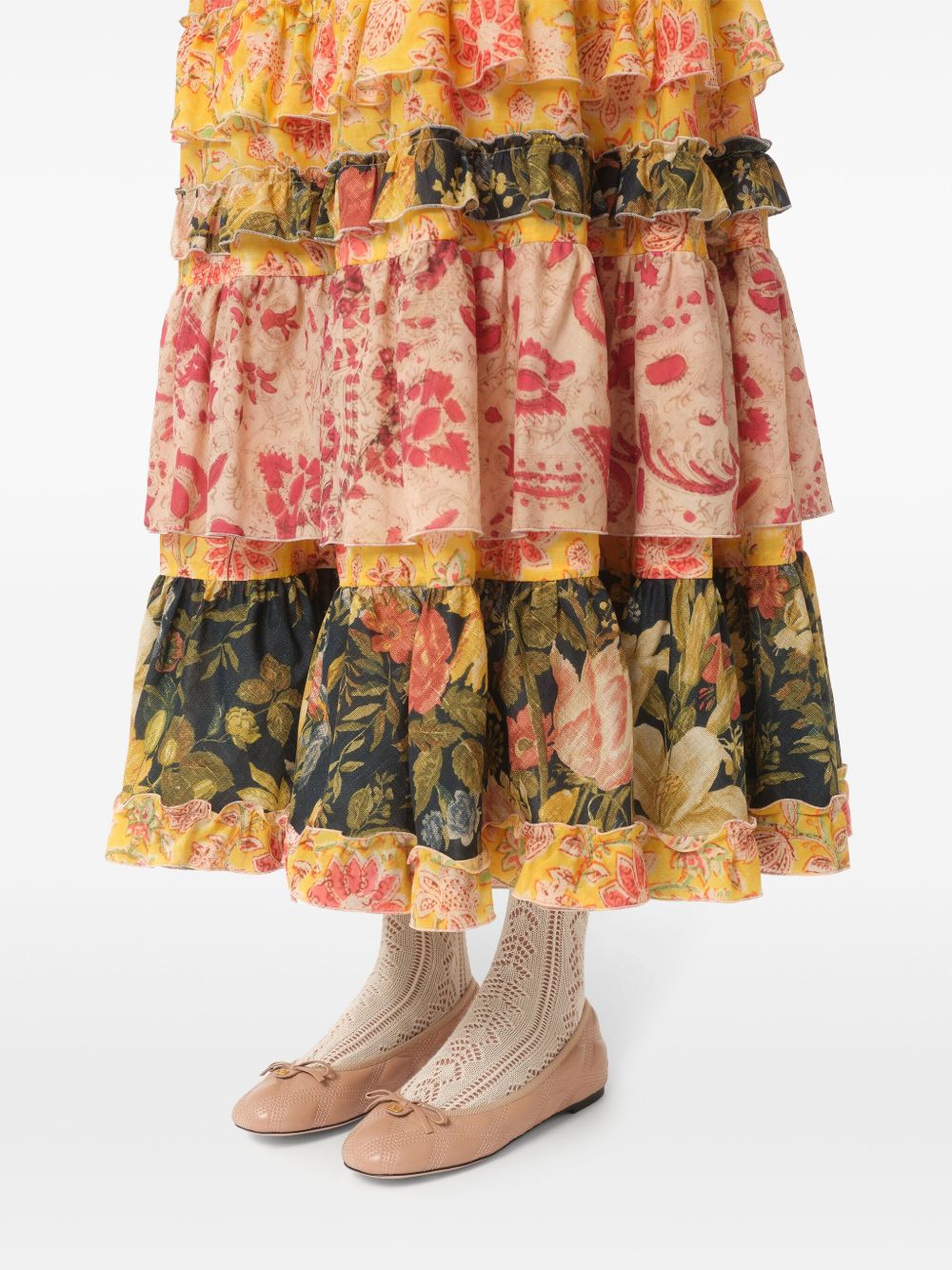 VALENTINO GARAVANI Quiltie 67 Leather Ballet Flats for Women