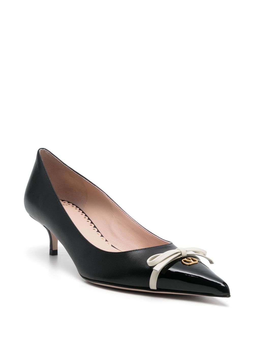 VALENTINO GARAVANI Pointed Toe Kitten Heel Pumps