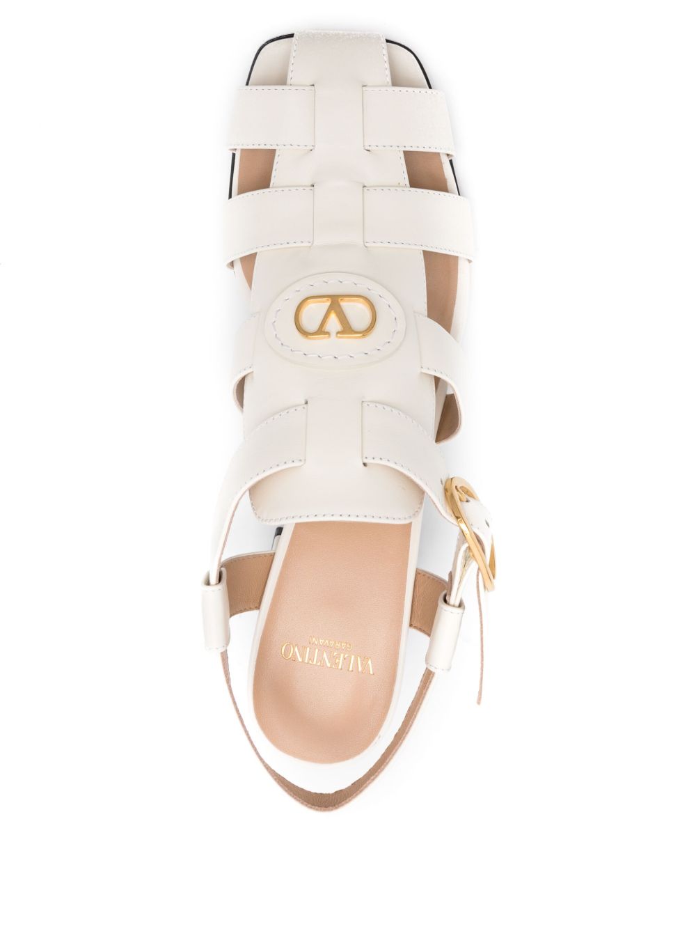 VALENTINO GARAVANI Signature Caged Block Heel Sandals