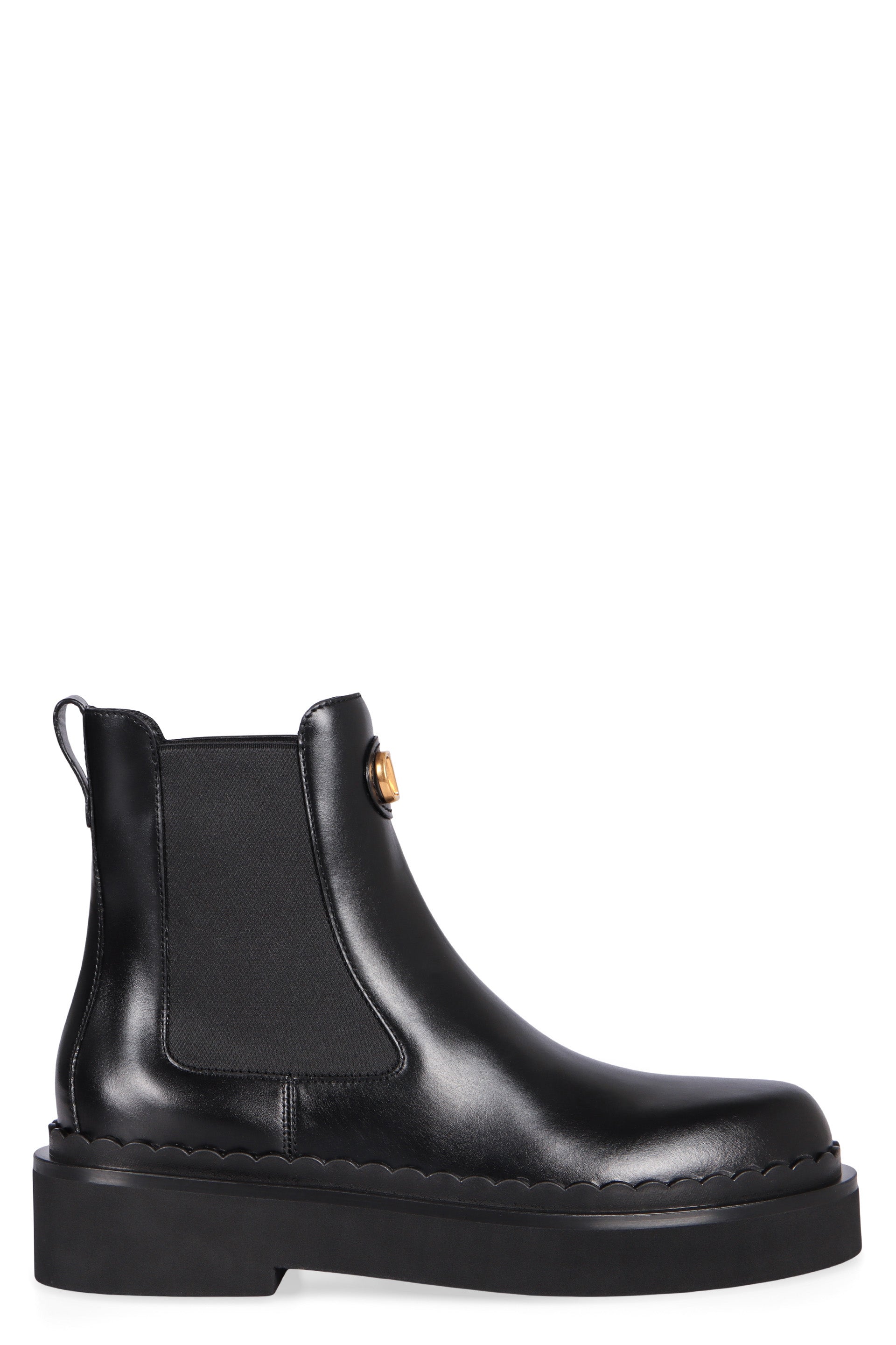 VALENTINO GARAVANI Elegant Chelsea Boots with Elastic Inserts