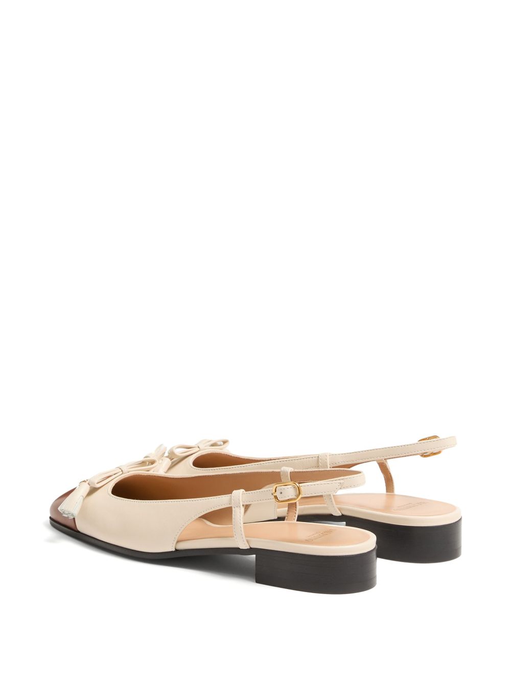 VALENTINO GARAVANI Valet du Roi Leather Ballet Flats