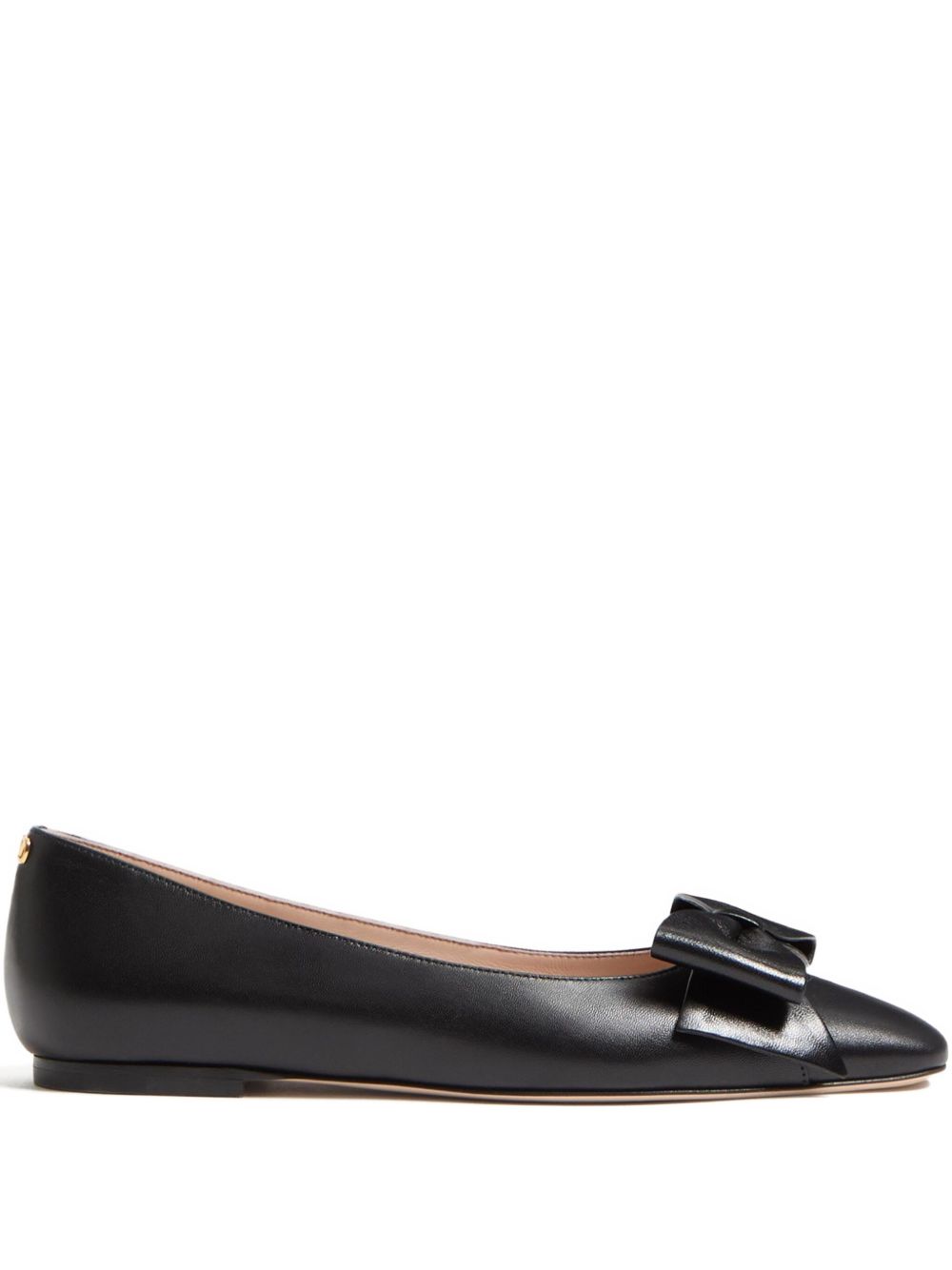 VALENTINO GARAVANI Bow Detail Leather Ballet Flats for Women