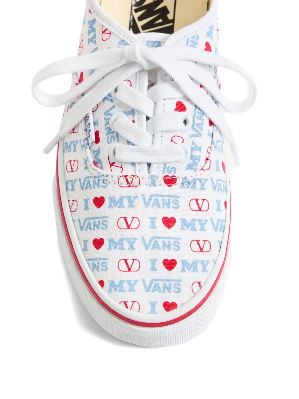 VALENTINO GARAVANI X VANS Exclusive Love-Print Canvas Sneakers for Women - Size Range Available