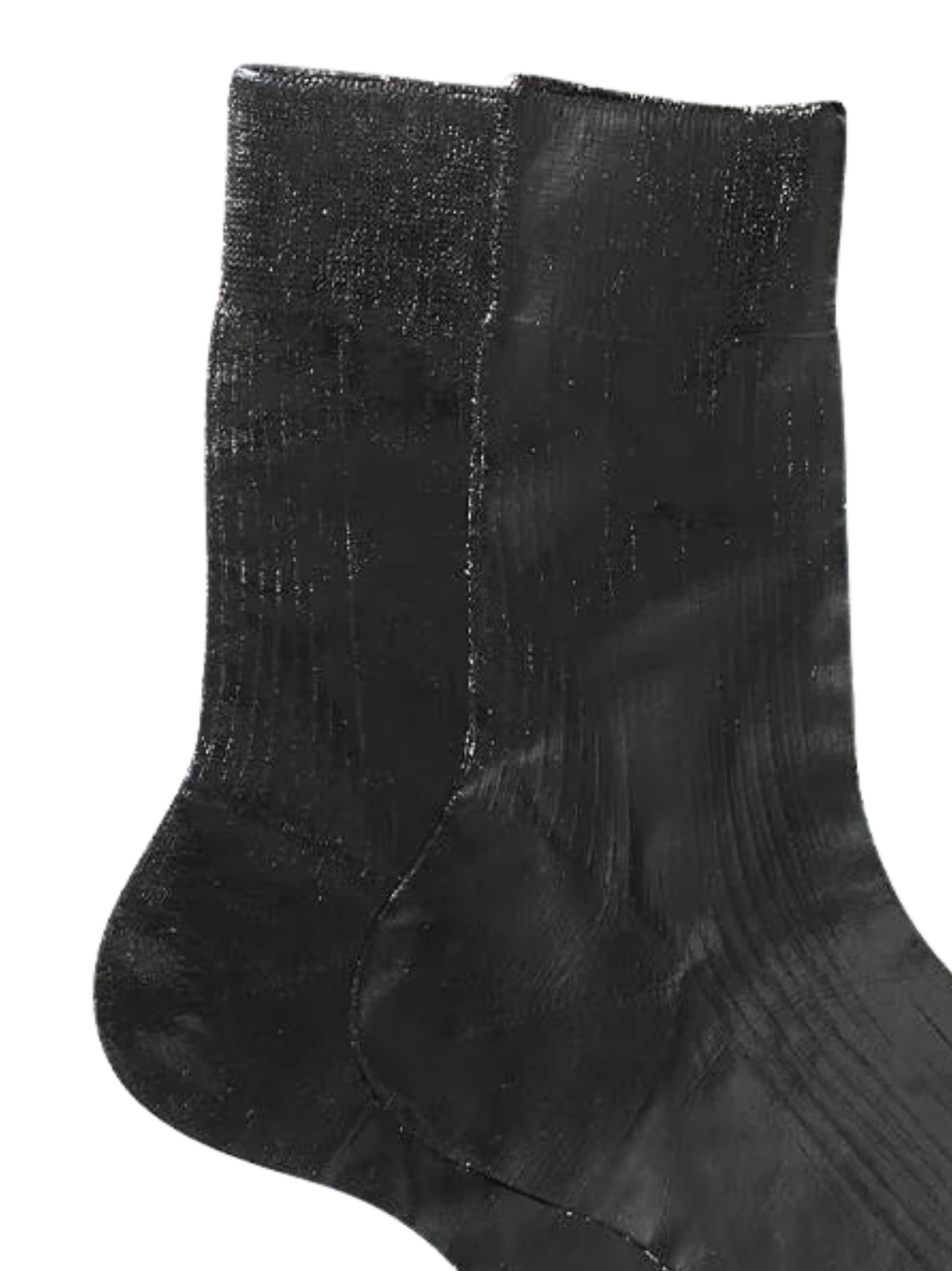 MARIA LA ROSA One Ribbed Laminated Socks