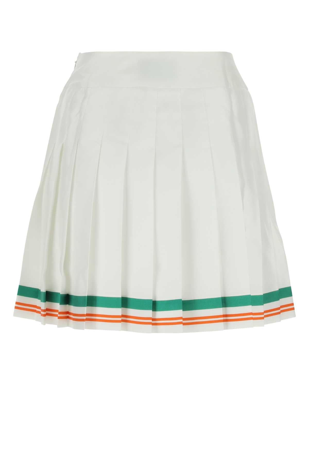 CASABLANCA Chic Satin Mini Skirt