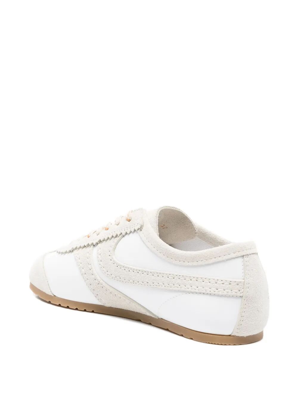 DRIES VAN NOTEN Leather Sneakers with Suede Inserts for Women