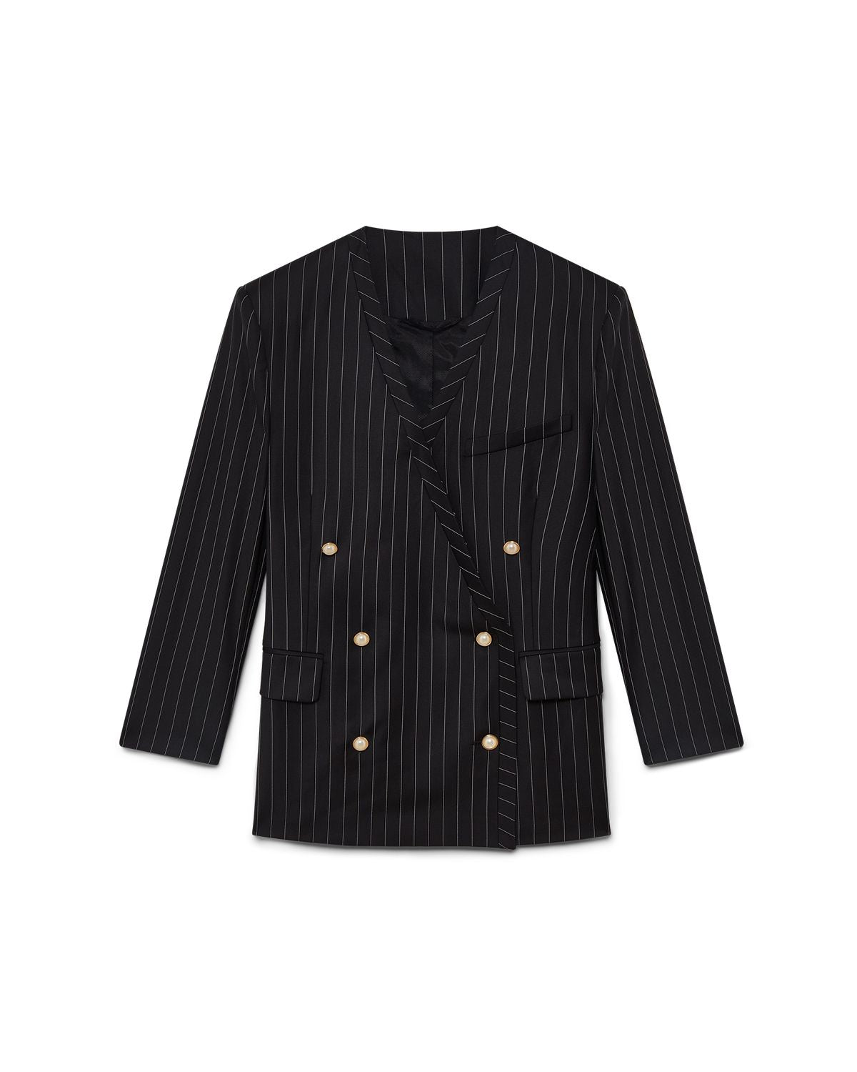 CASABLANCA Oversized Collarless Blazer for Women