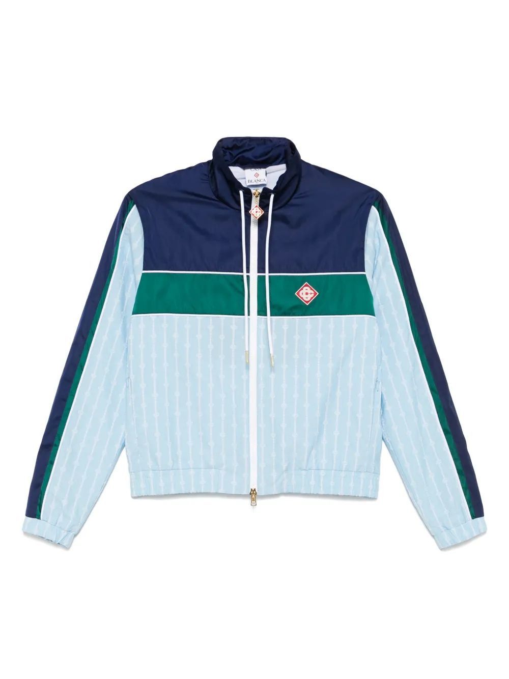 CASABLANCA Womens Pin Stripe Nylon Track Jacket