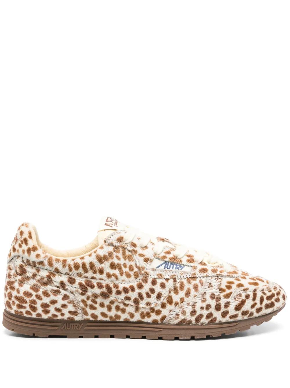 AUTRY Animal Print Low-Top Sneakers for Women