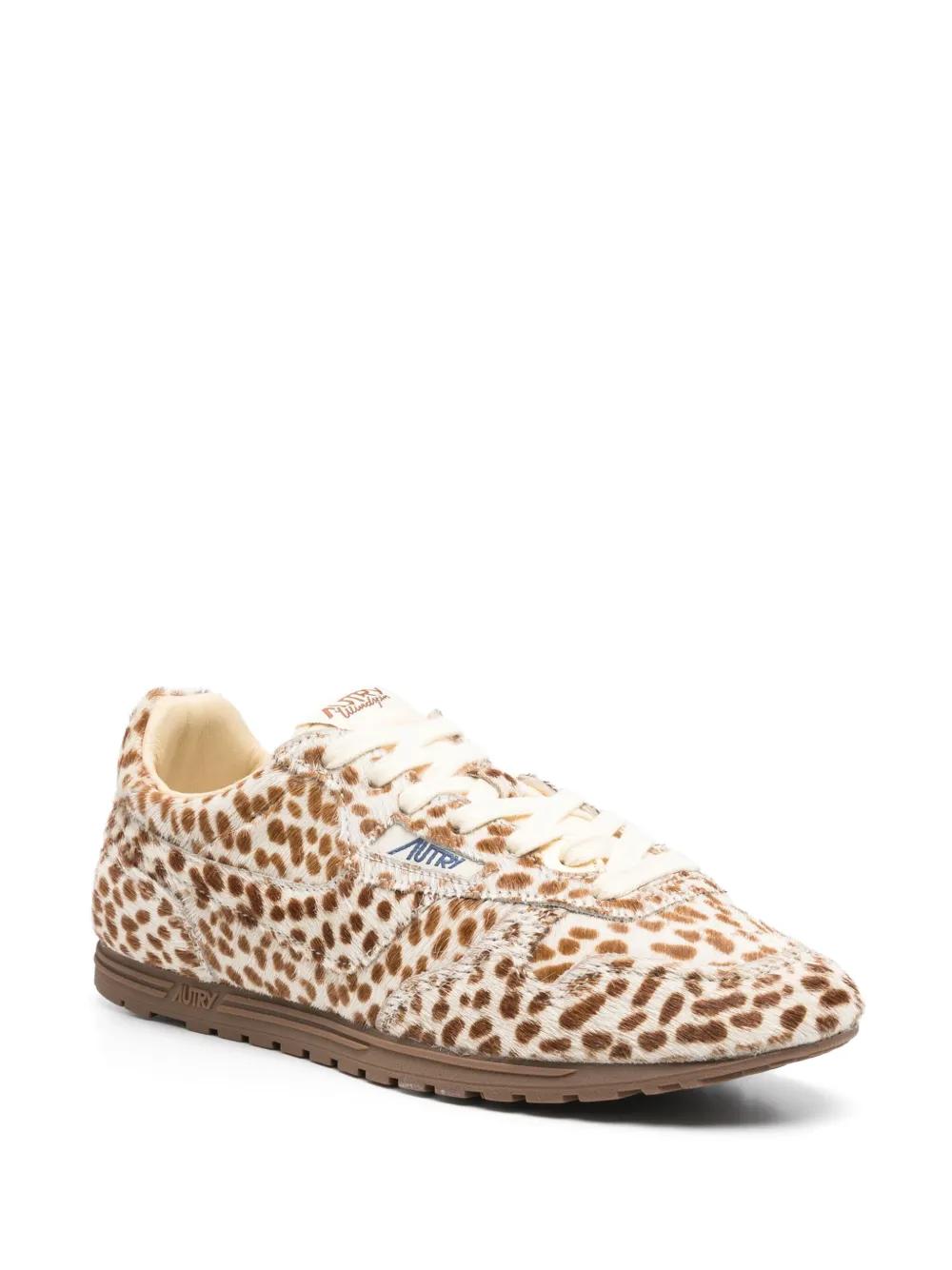 AUTRY Animal Print Low-Top Sneakers for Women