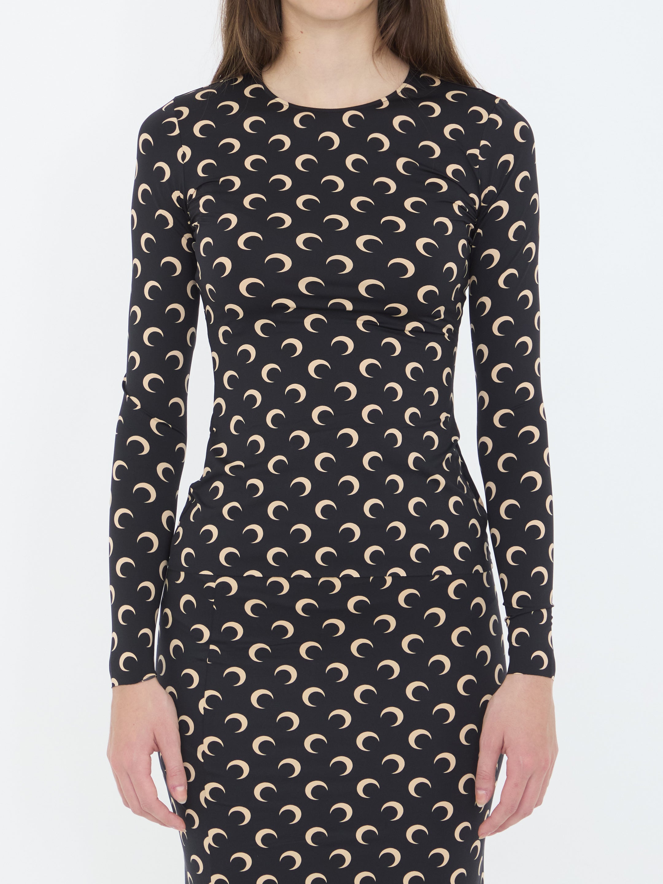 MARINE SERRE Moon Print Slim Fit T-Shirt Top - Size S