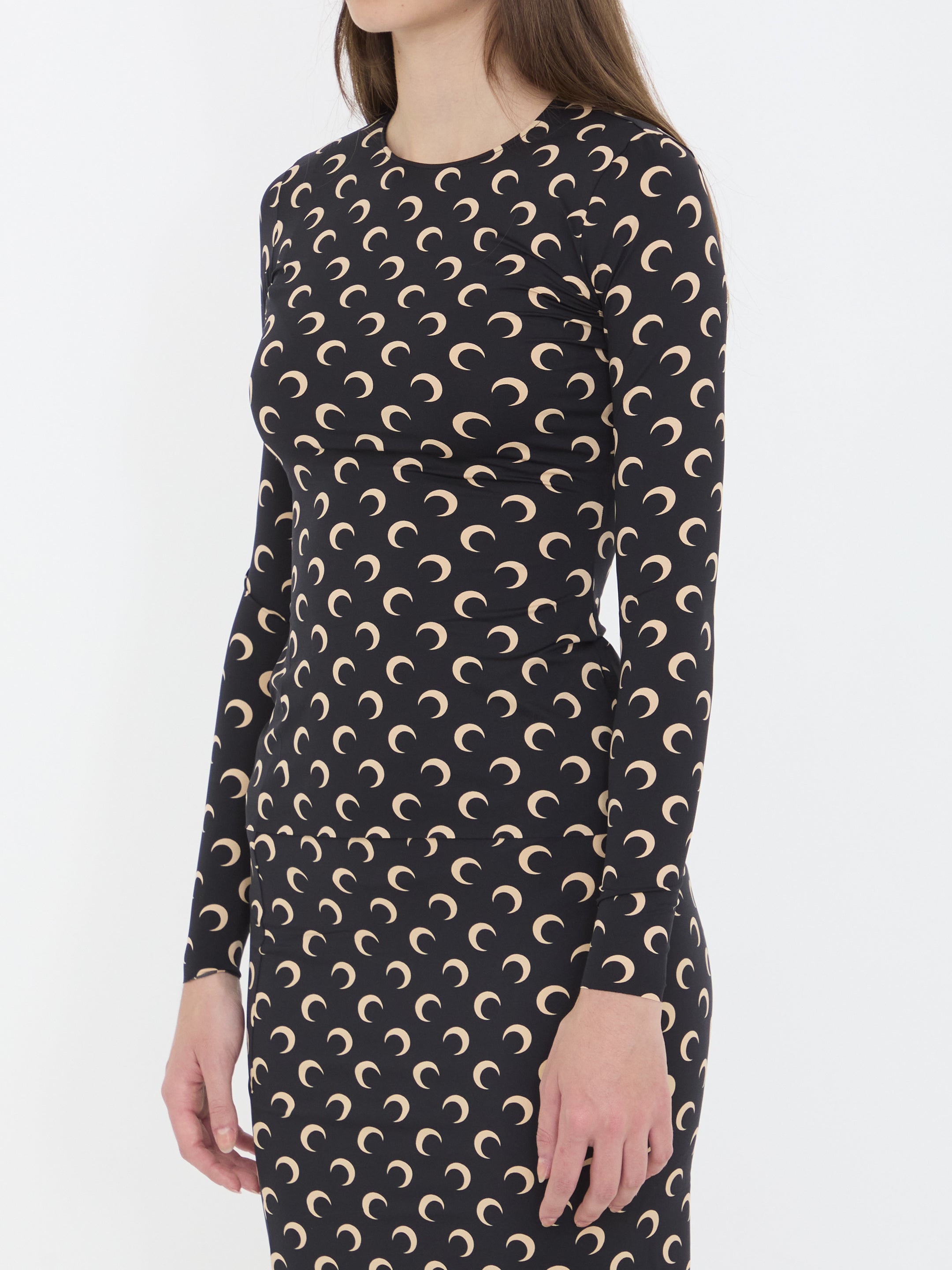 MARINE SERRE Moon Print Slim Fit T-Shirt Top - Size S