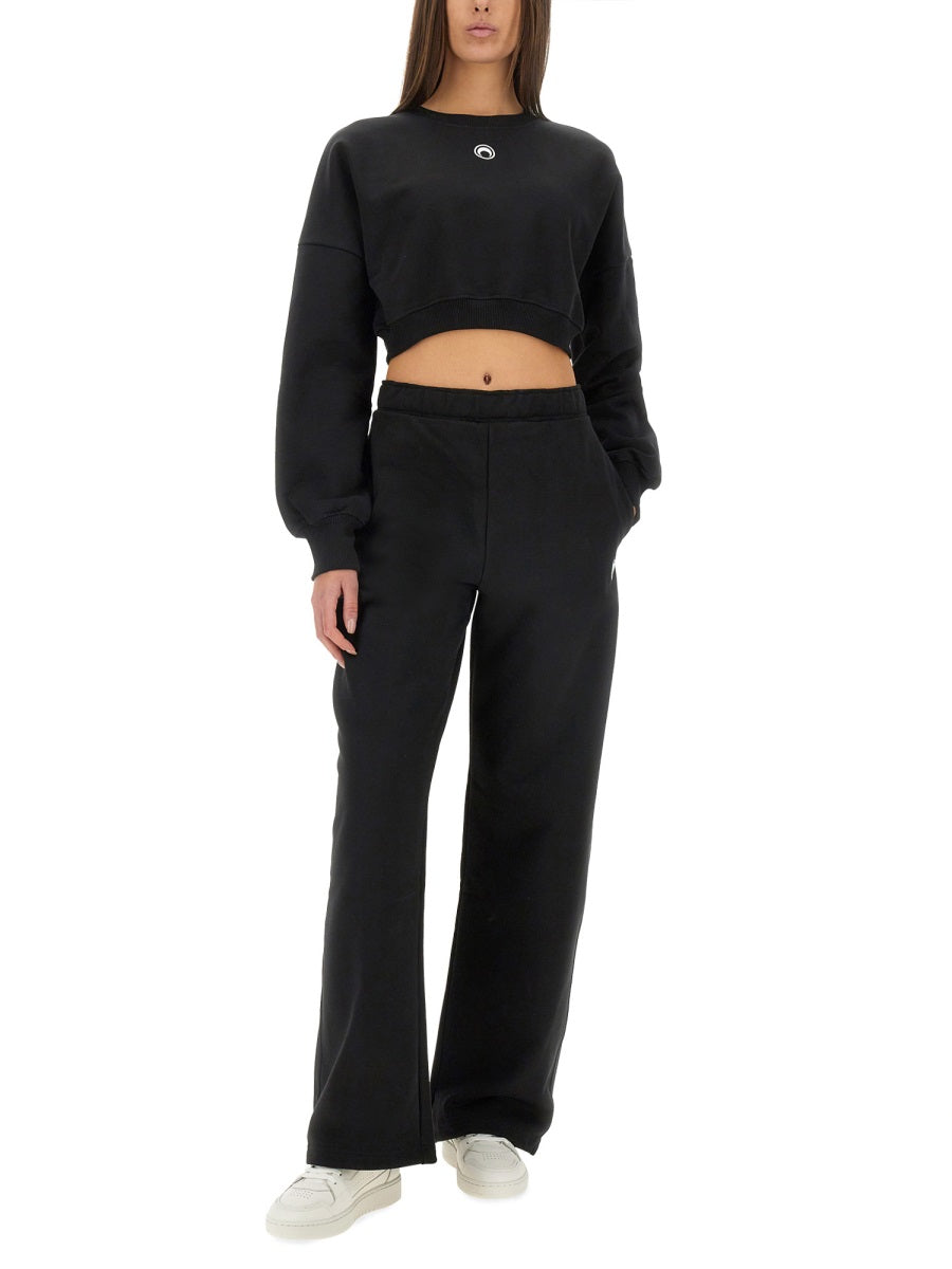 MARINE SERRE Moon Cropped Sweatshirt for Women
