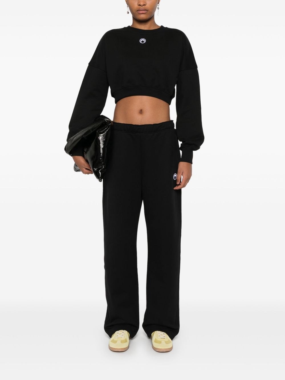 MARINE SERRE Moon Cropped Sweatshirt for Women