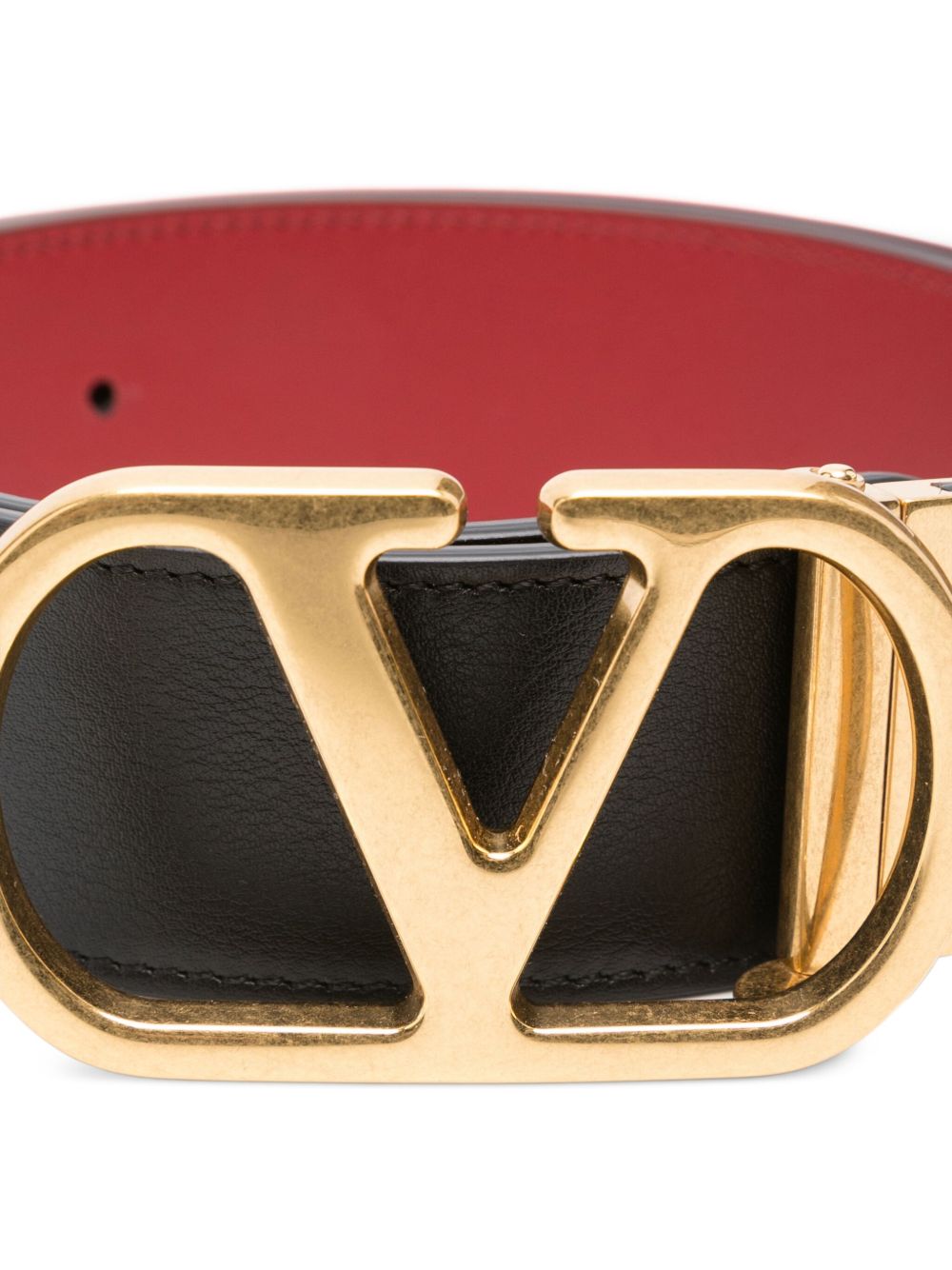 VALENTINO GARAVANI Reversible Leather Vlogo Signature Belt
