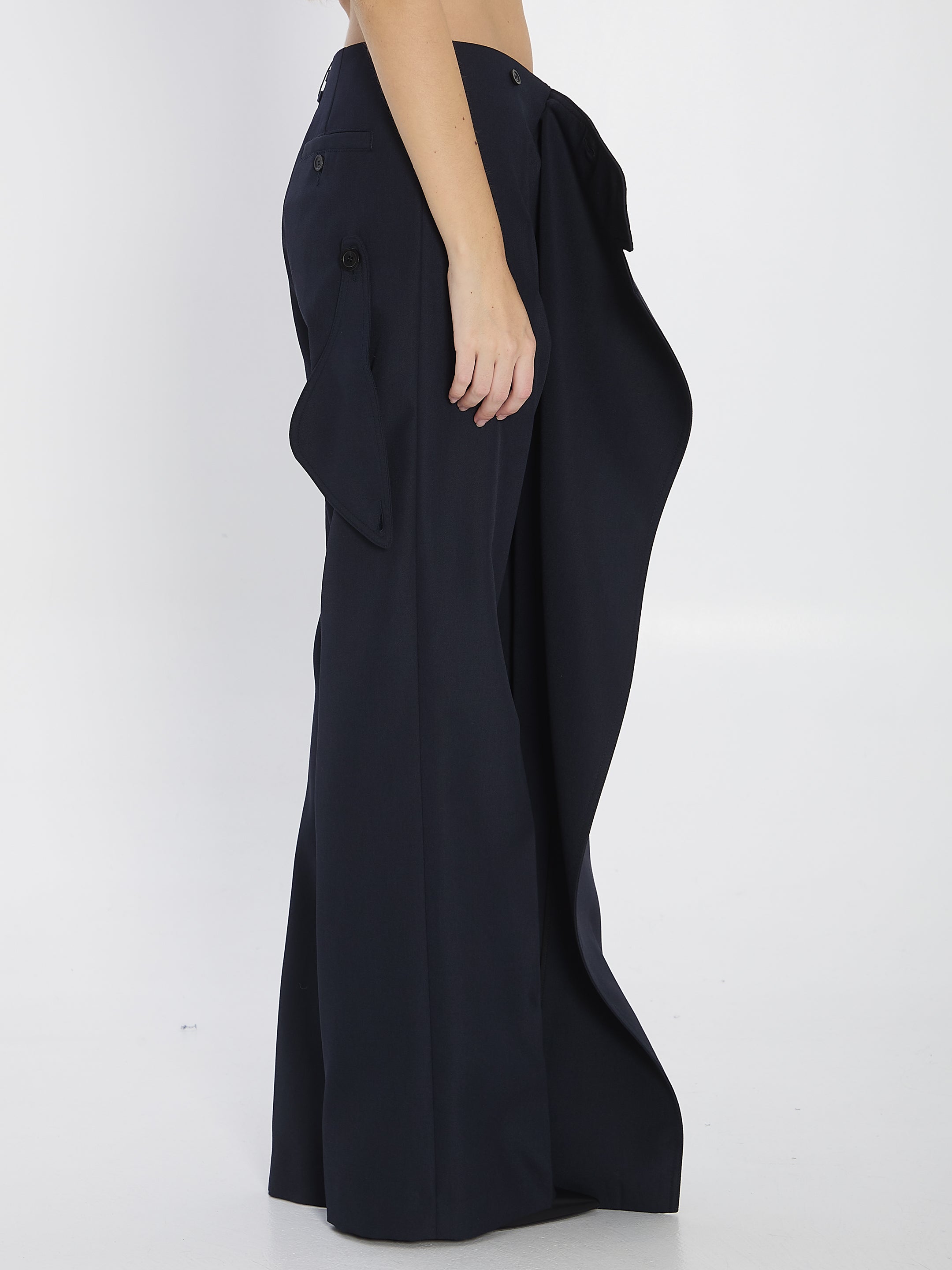 JEAN PAUL GAULTIER Trench Detail Pantaskirt - Size 36