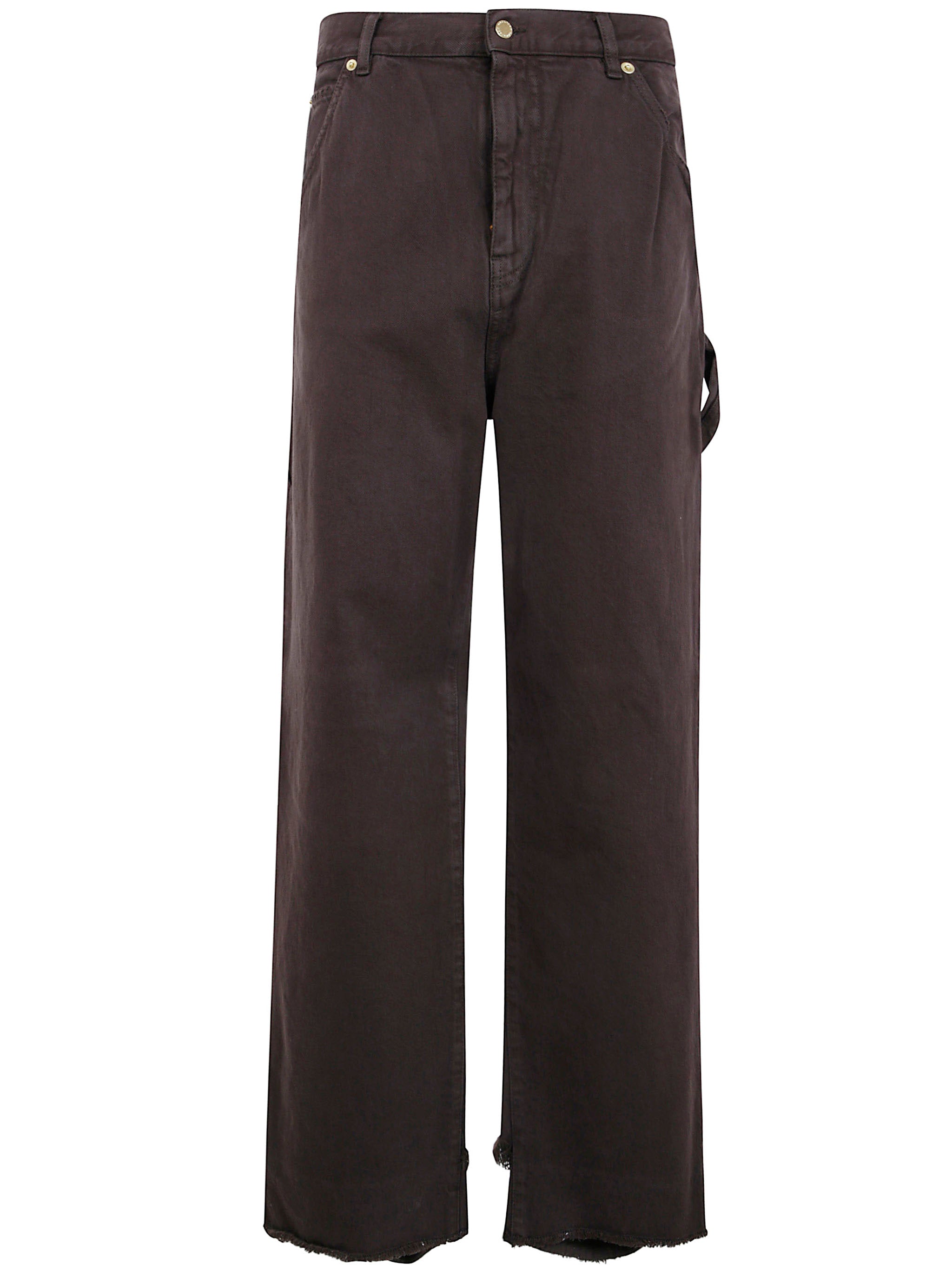 DARKPARK Loose Fit Carpenter Denim Pants for Women