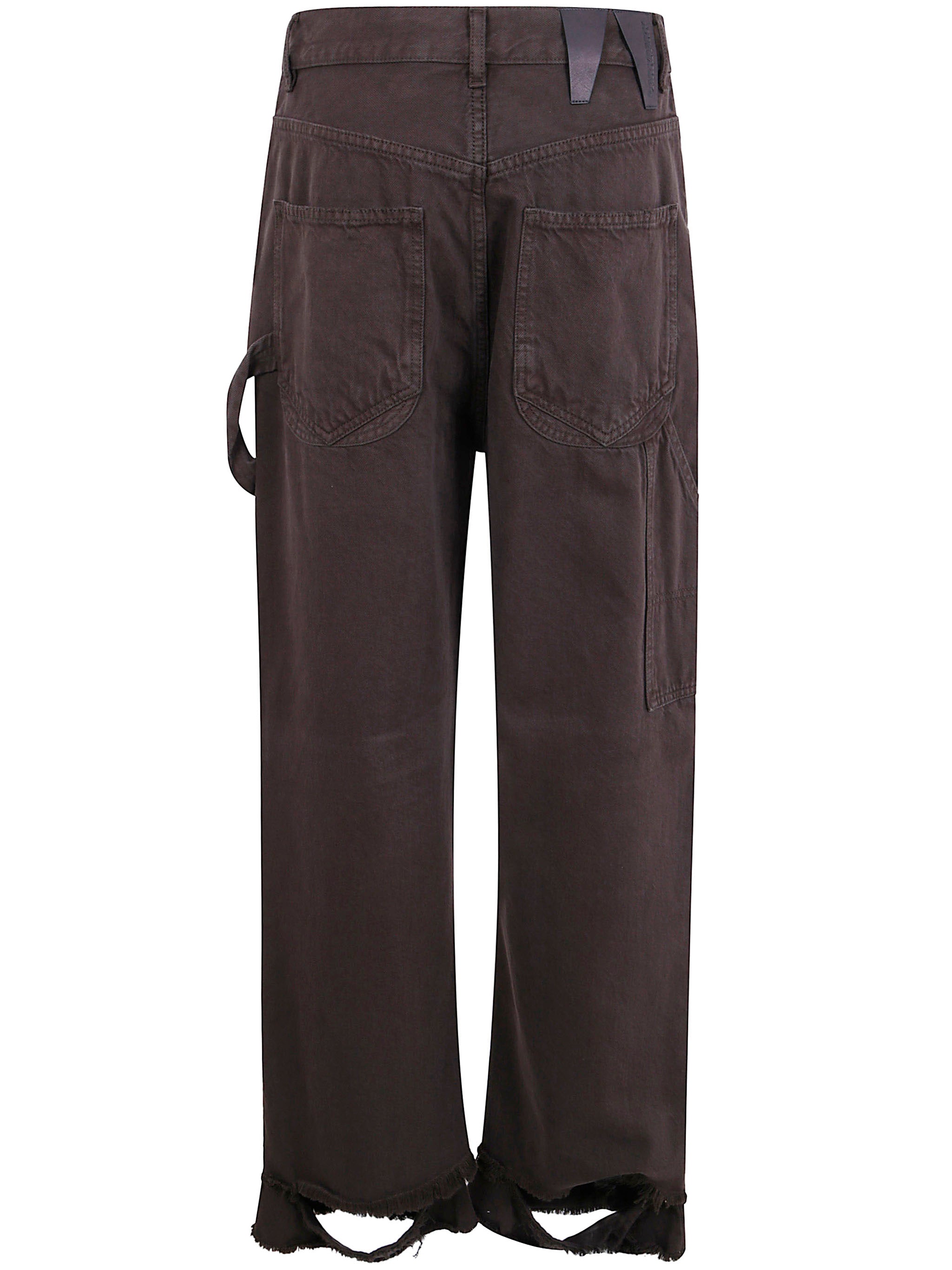 DARKPARK Loose Fit Carpenter Denim Pants for Women