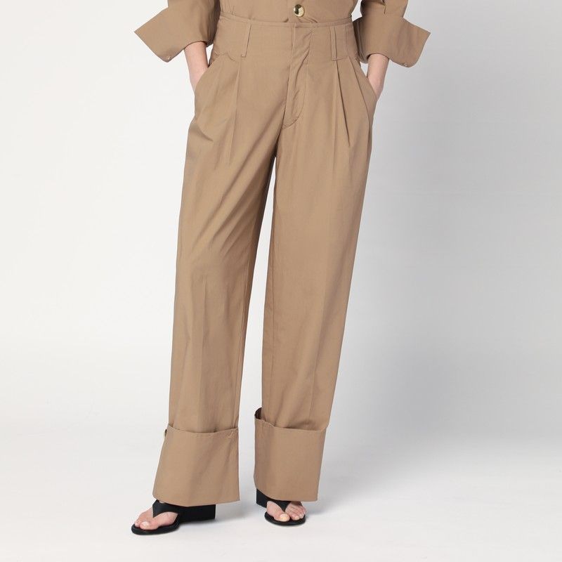 DARKPARK High-Waisted Cuffed Trousers