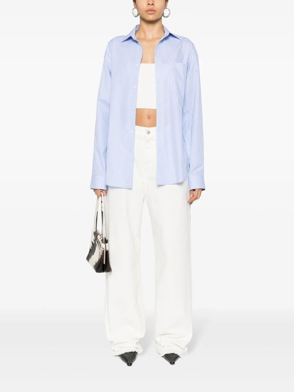 DARKPARK Chain Loose Fit Carpenter Denim Pants for Women