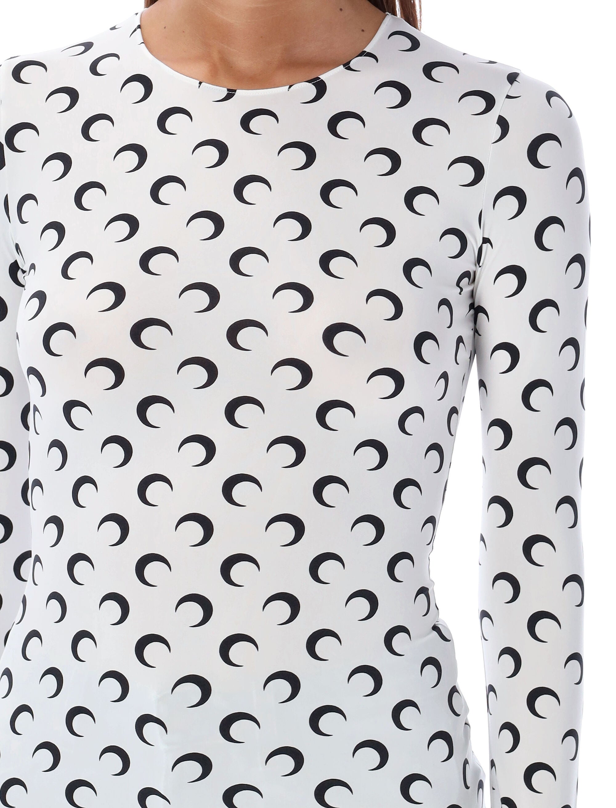 MARINE SERRE Moon Printed Long Sleeve Top - Size S