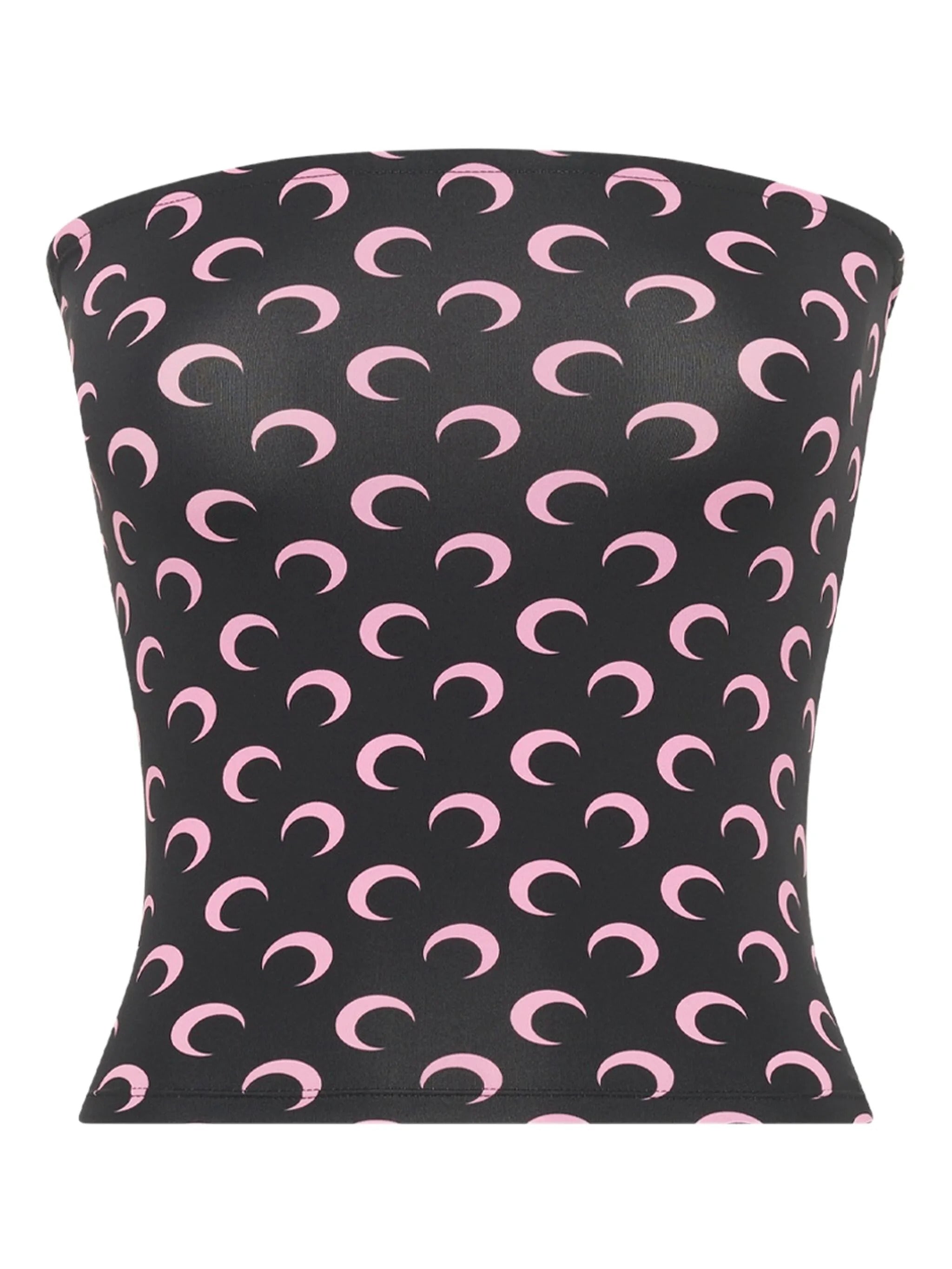MARINE SERRE Moon Printed Second Skin Tube Top - Size S