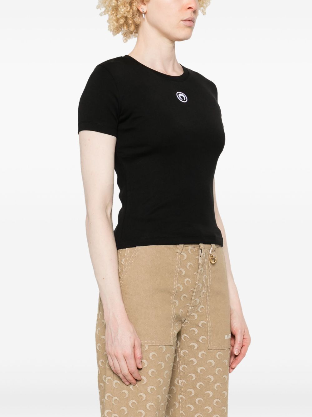 MARINE SERRE Moon Logo Baby Fit T-Shirt