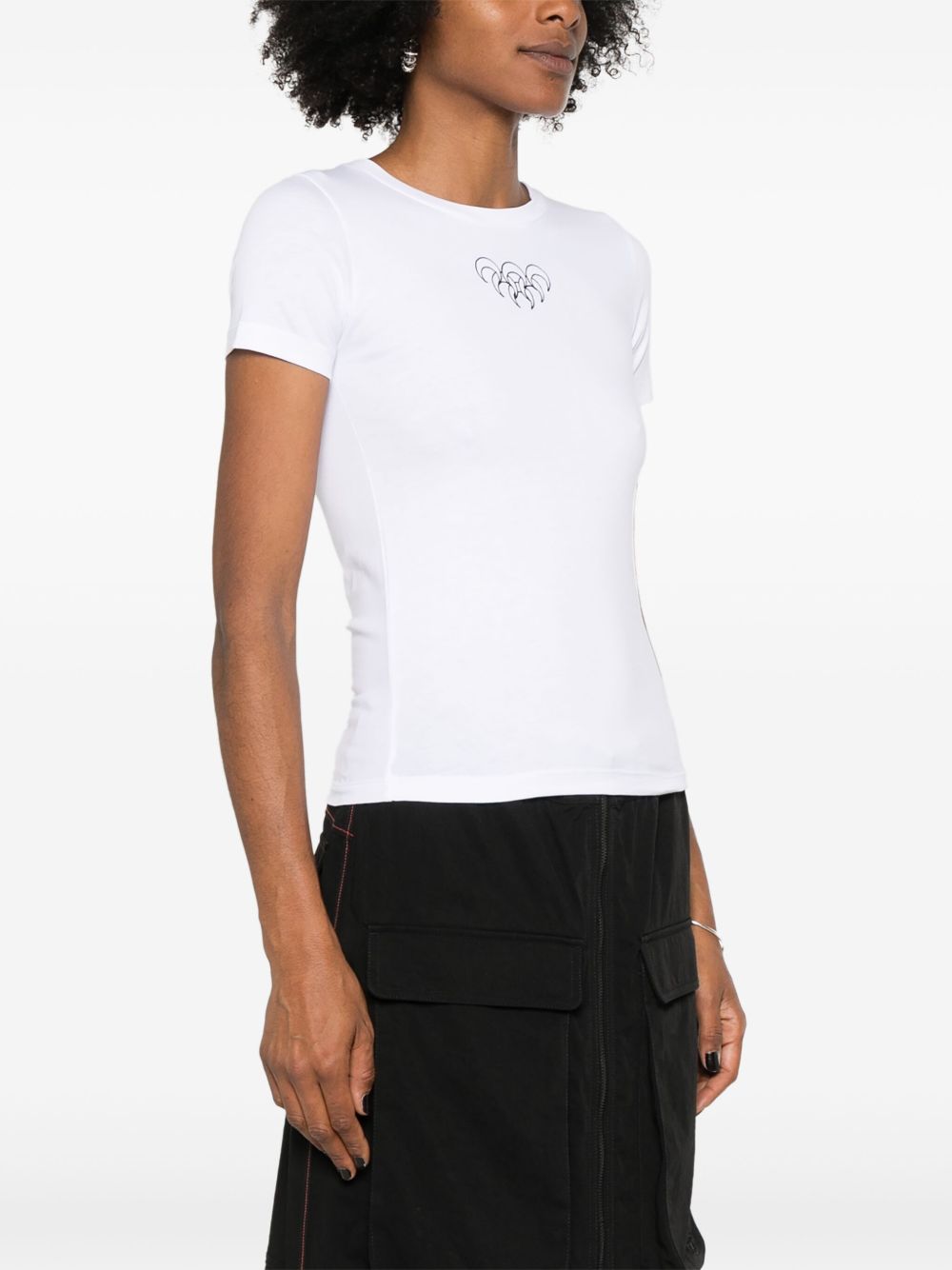 MARINE SERRE Moon Graphic Cotton T-Shirt for Women