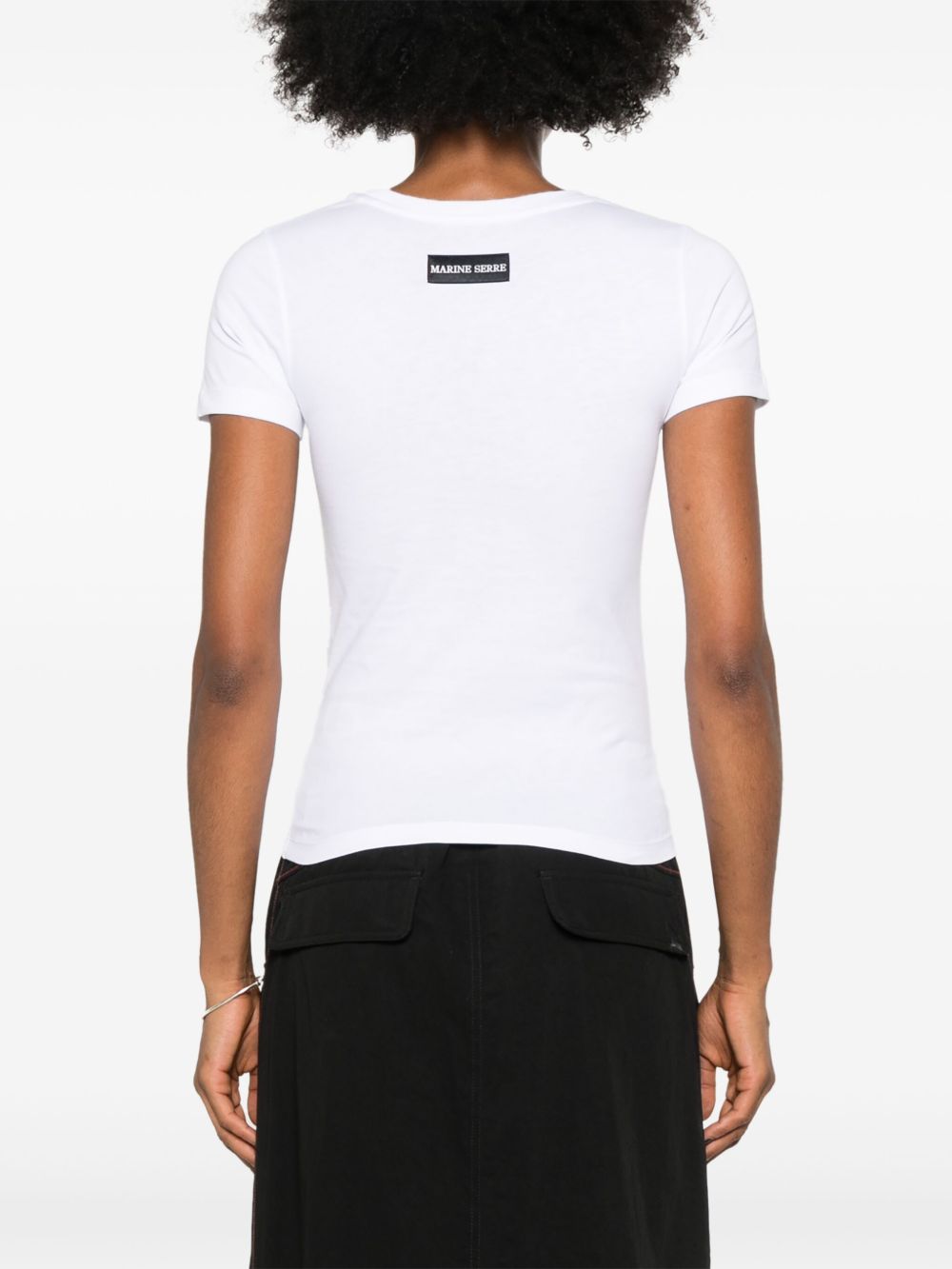 MARINE SERRE Moon Graphic Cotton T-Shirt for Women