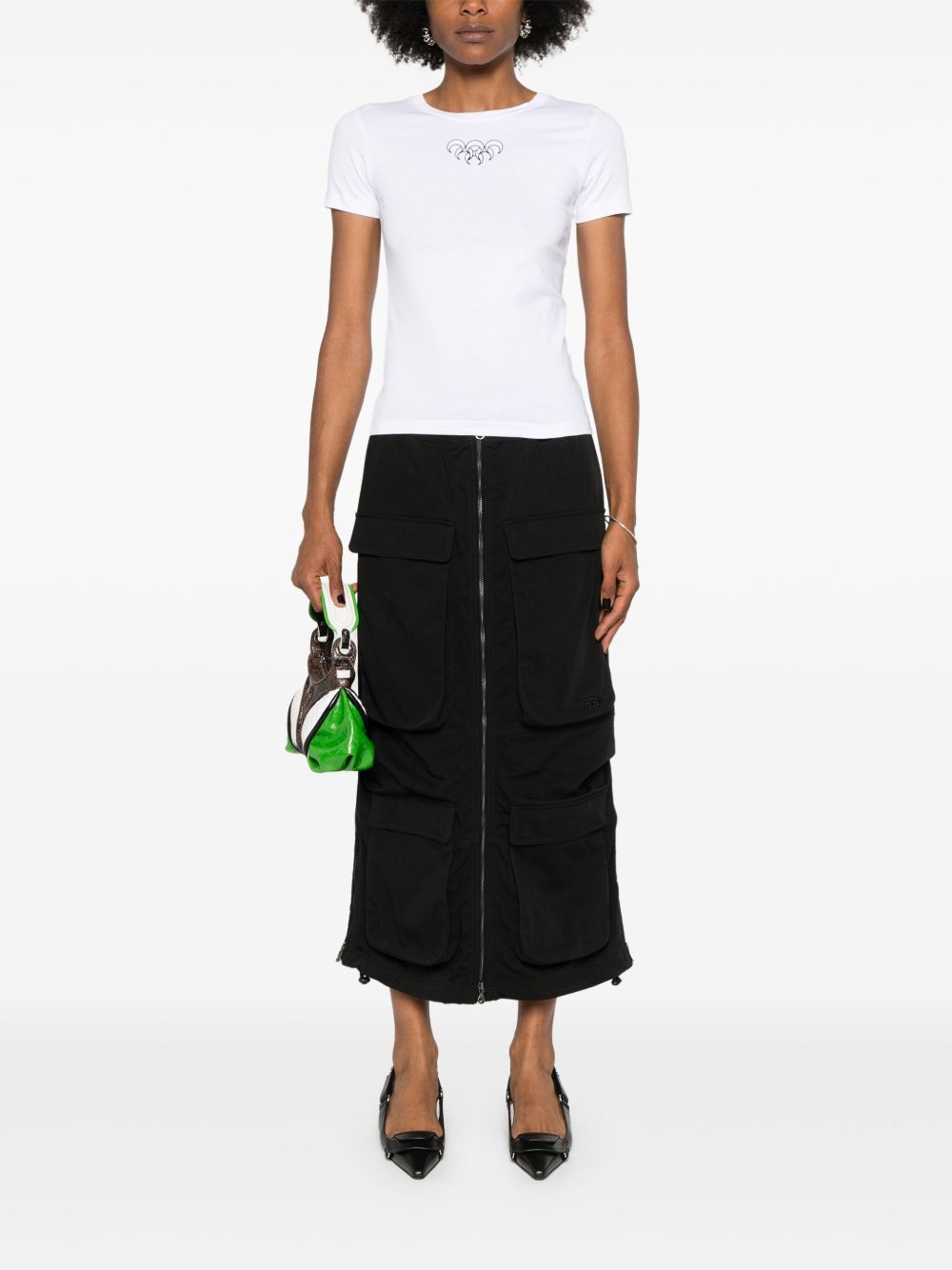 MARINE SERRE Moon Graphic Cotton T-Shirt for Women