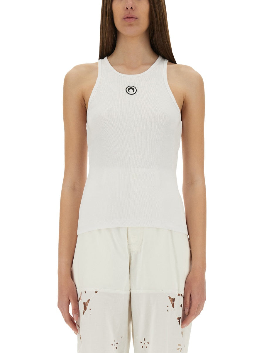 MARINE SERRE Moon Cotton Tank Top for Women