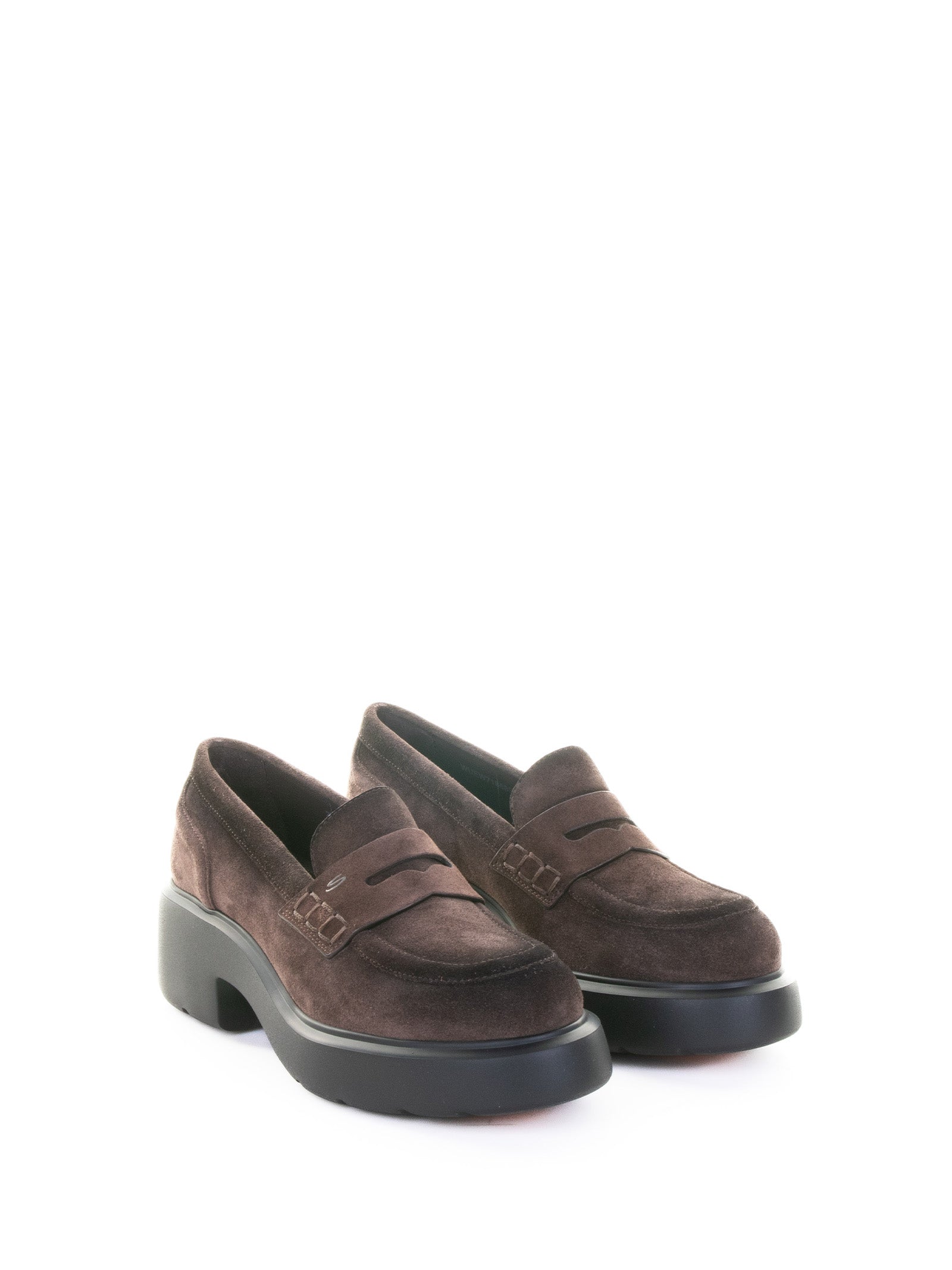 SANTONI Women's Suede Easy Loafers