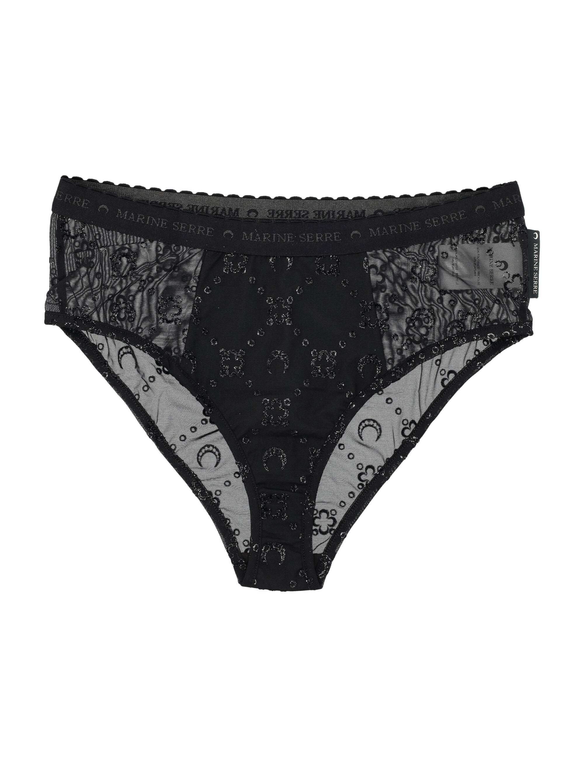 MARINE SERRE High Elastic Mini Brief with Glitter Detailing